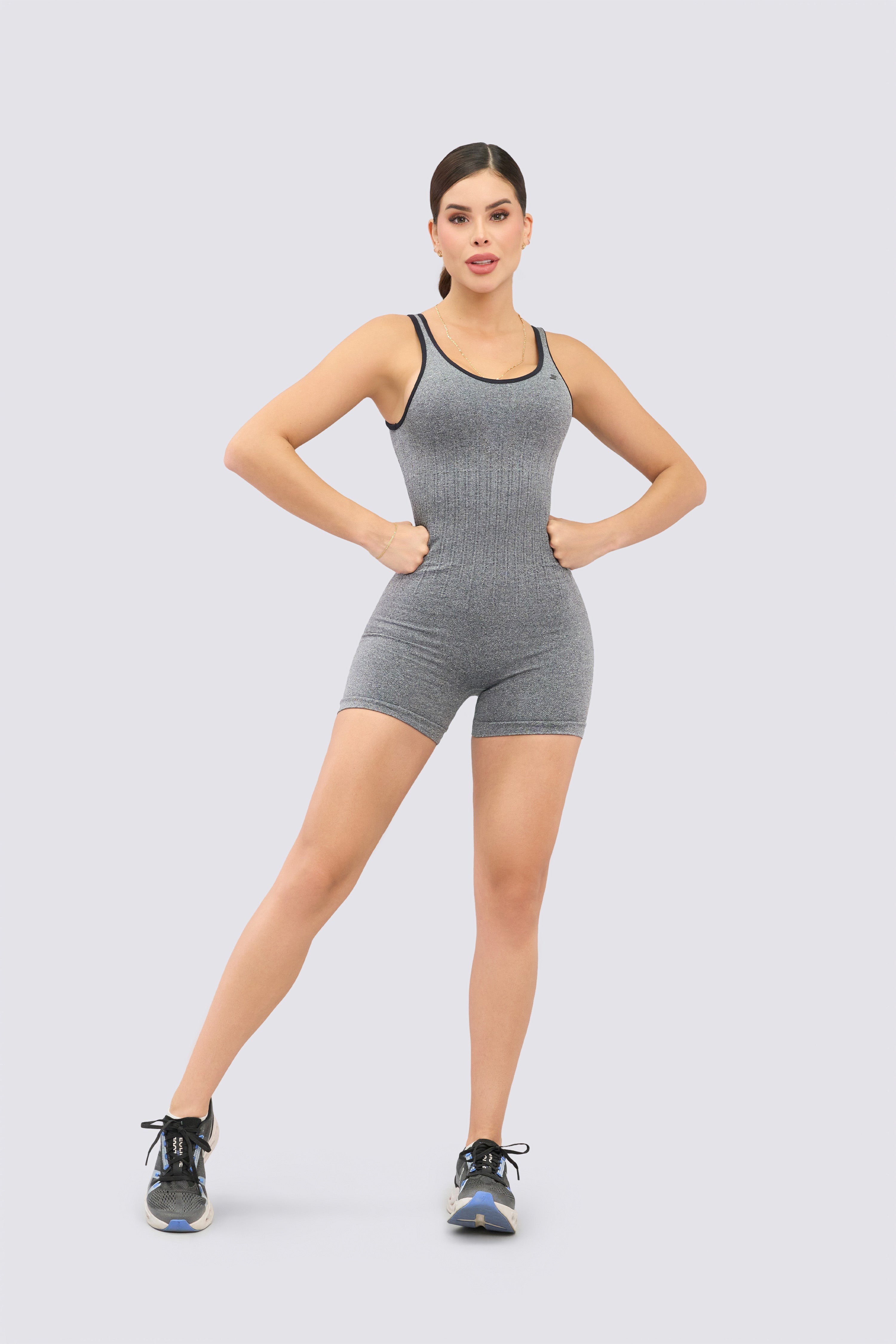 CGW Black Seamless Sports Bodysuit – Short Length & Sculpting Fit