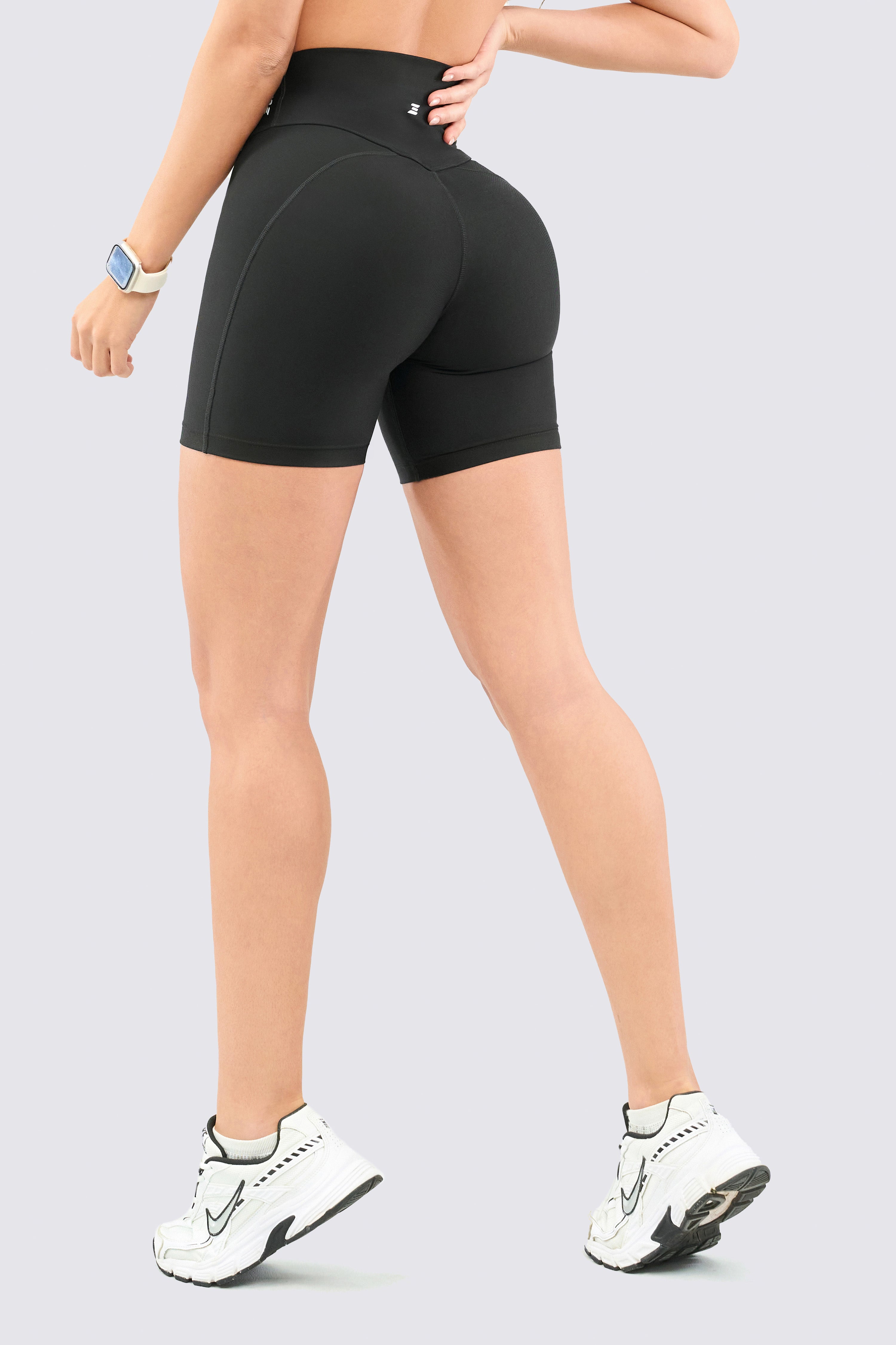 CGW Black Biker Shorts – Sculpt & Support
