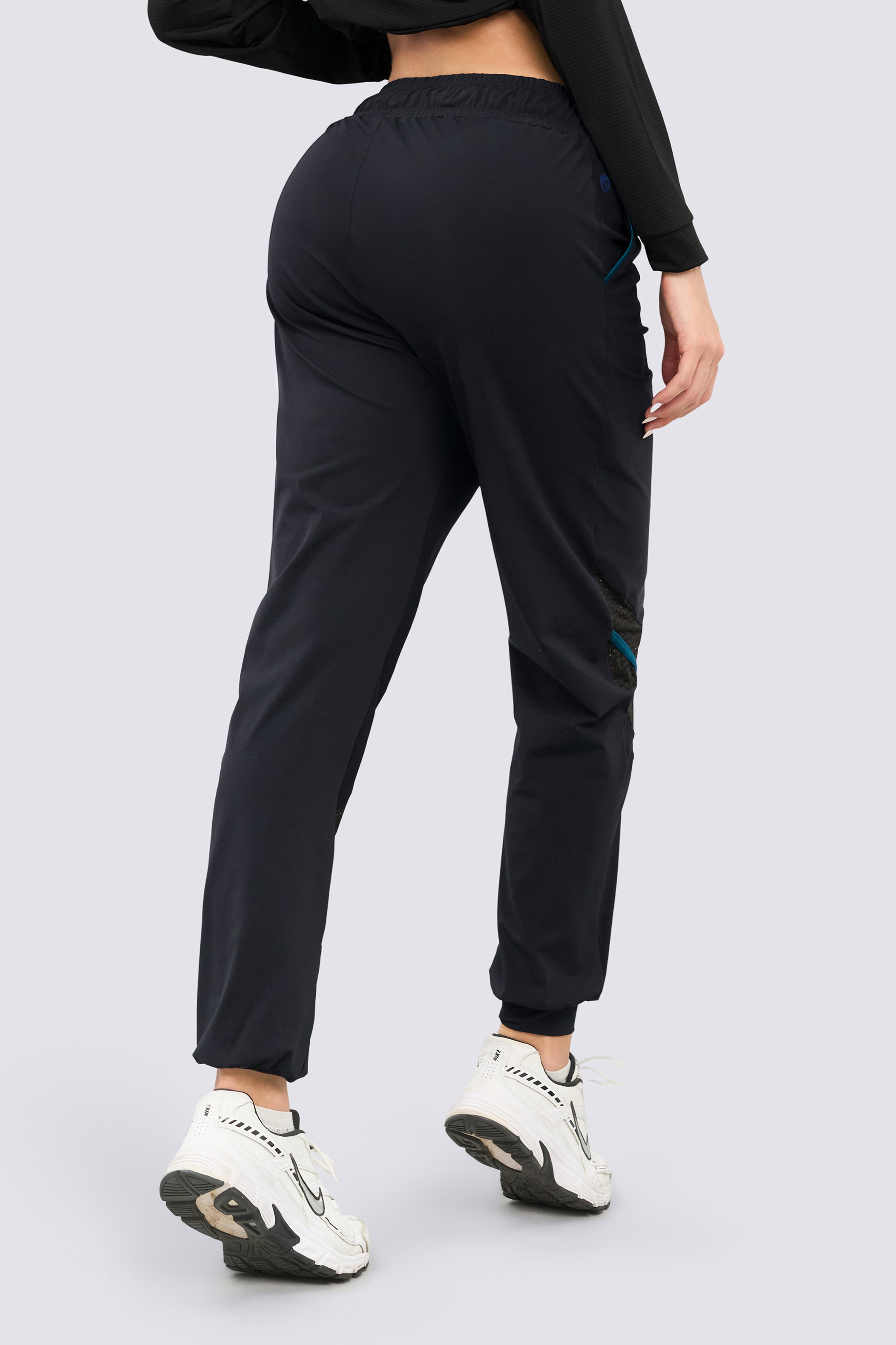 CGW Black Sports Jogger with Mesh Details