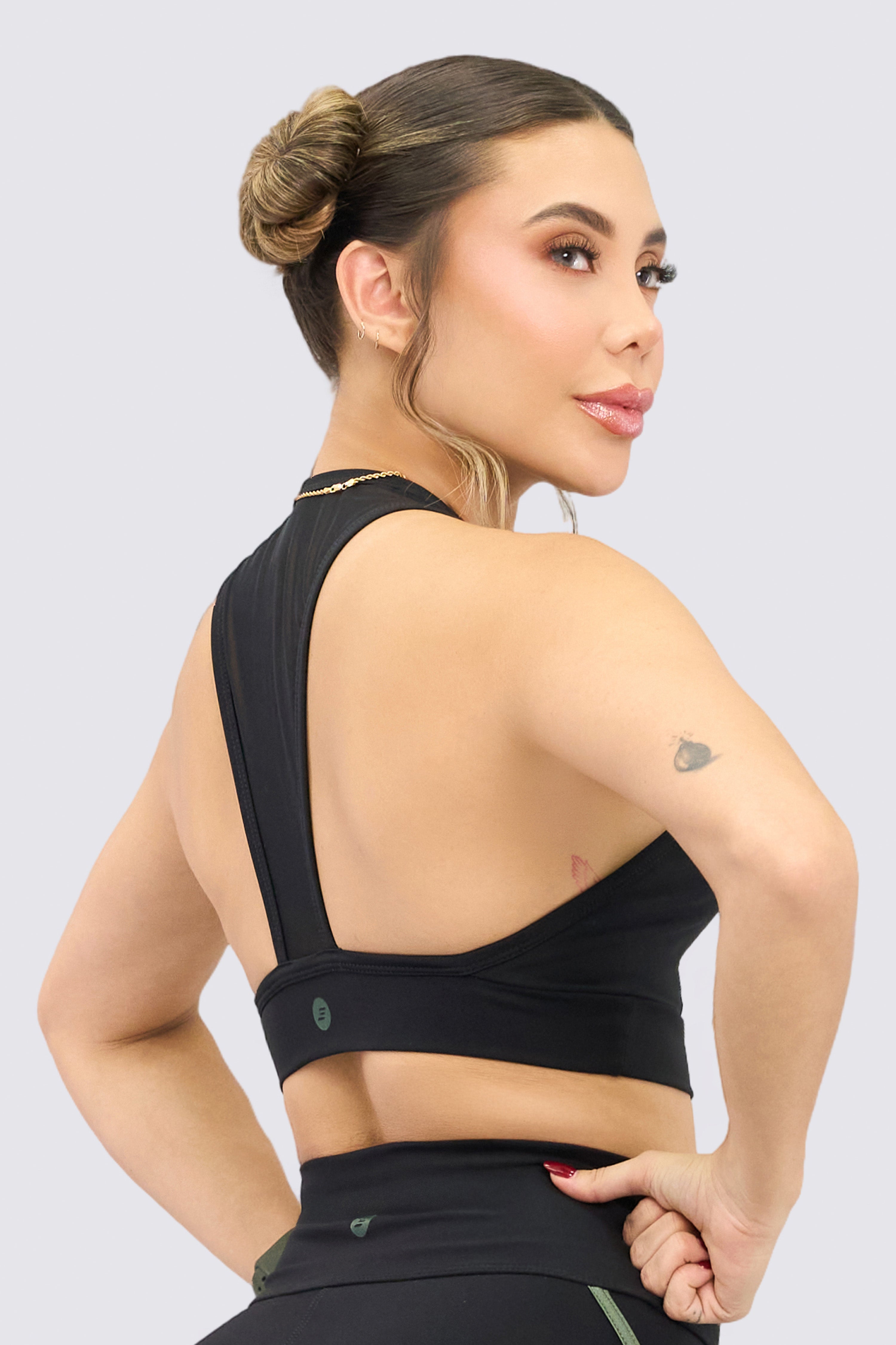 CGW Black Mesh Sports Top
