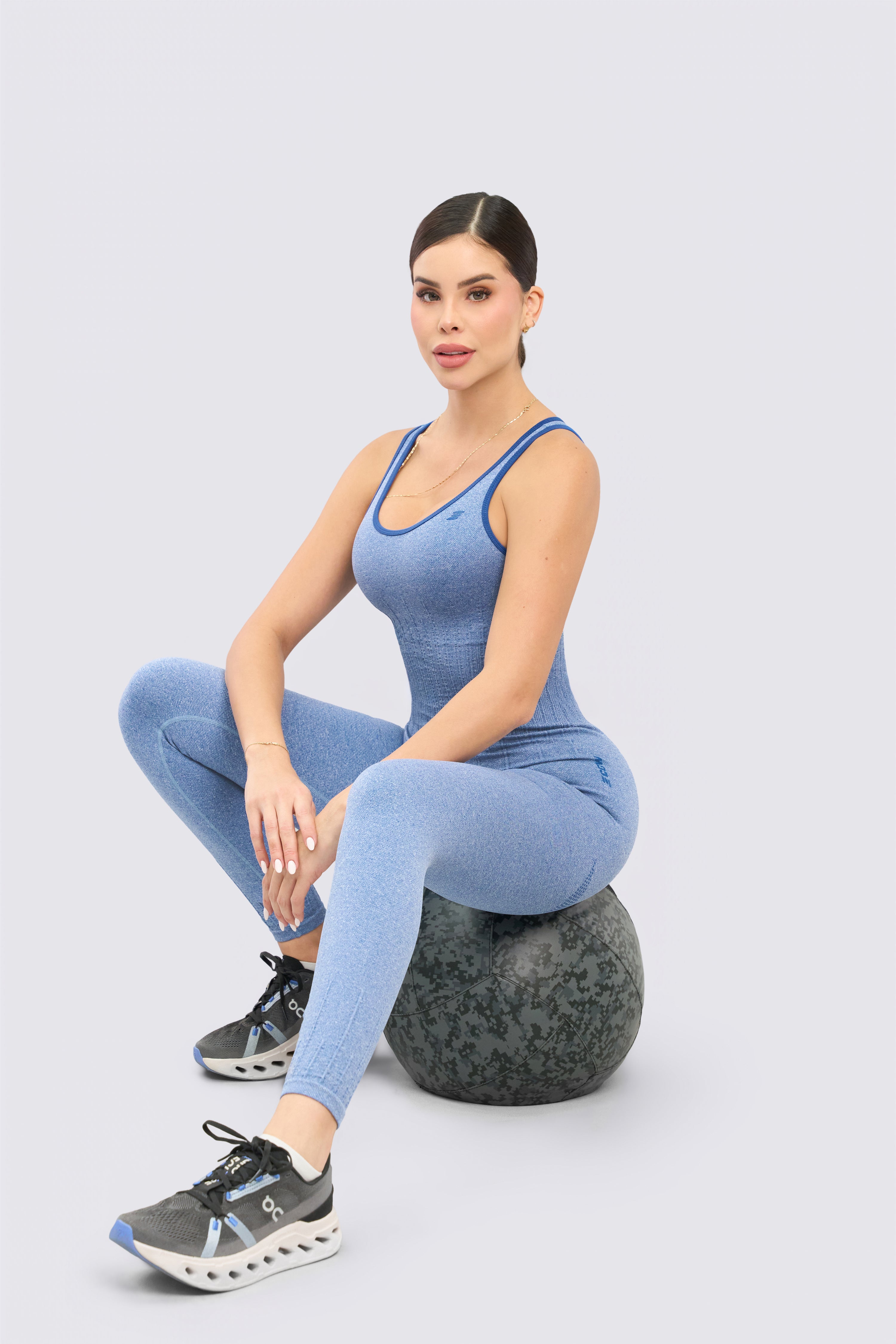 CGW Royal Blue Seamless Sports Jumpsuit – Sleek Fit & Support