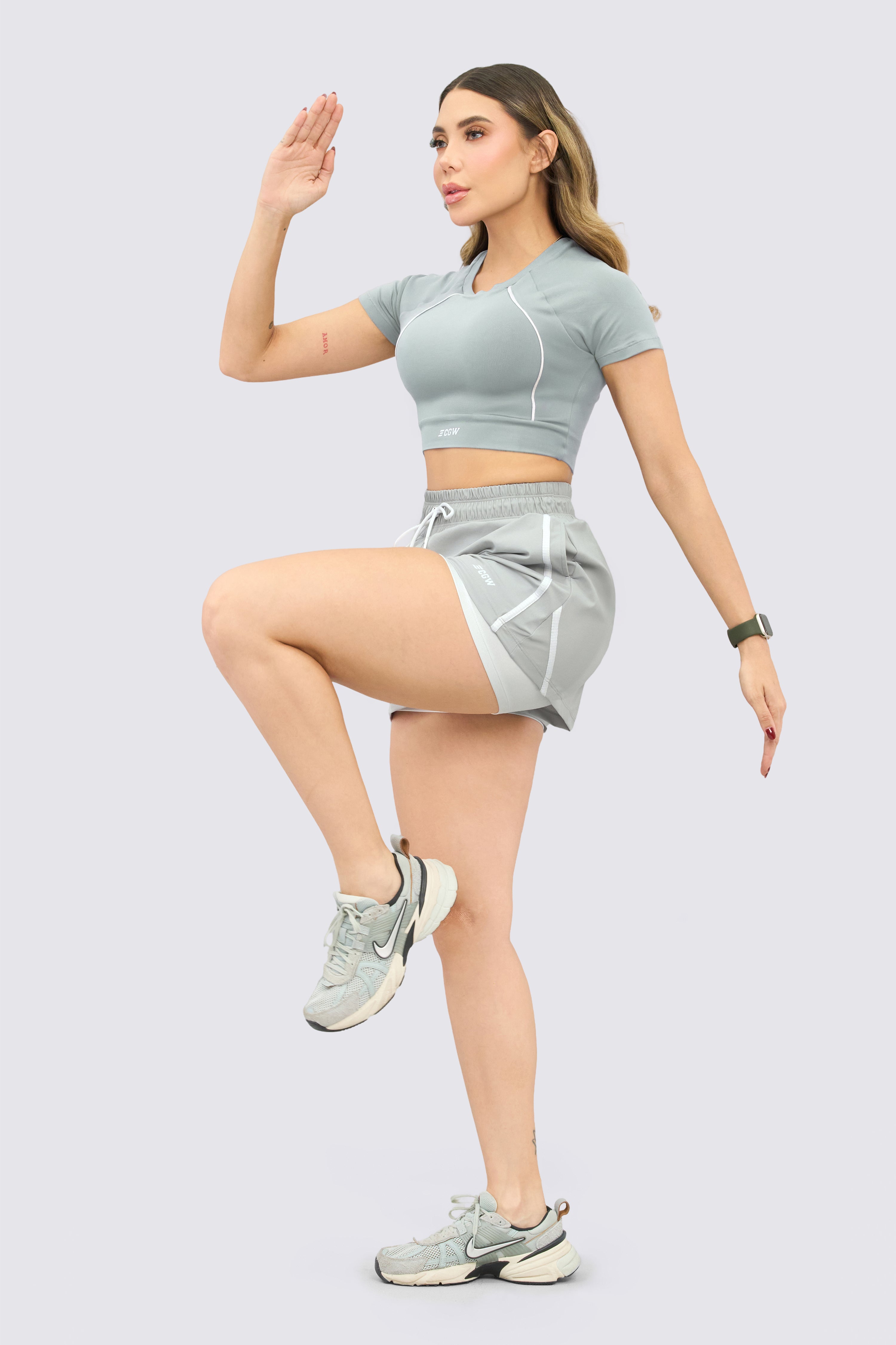 CGW Gray Running Shorts – Light & Sporty Fit