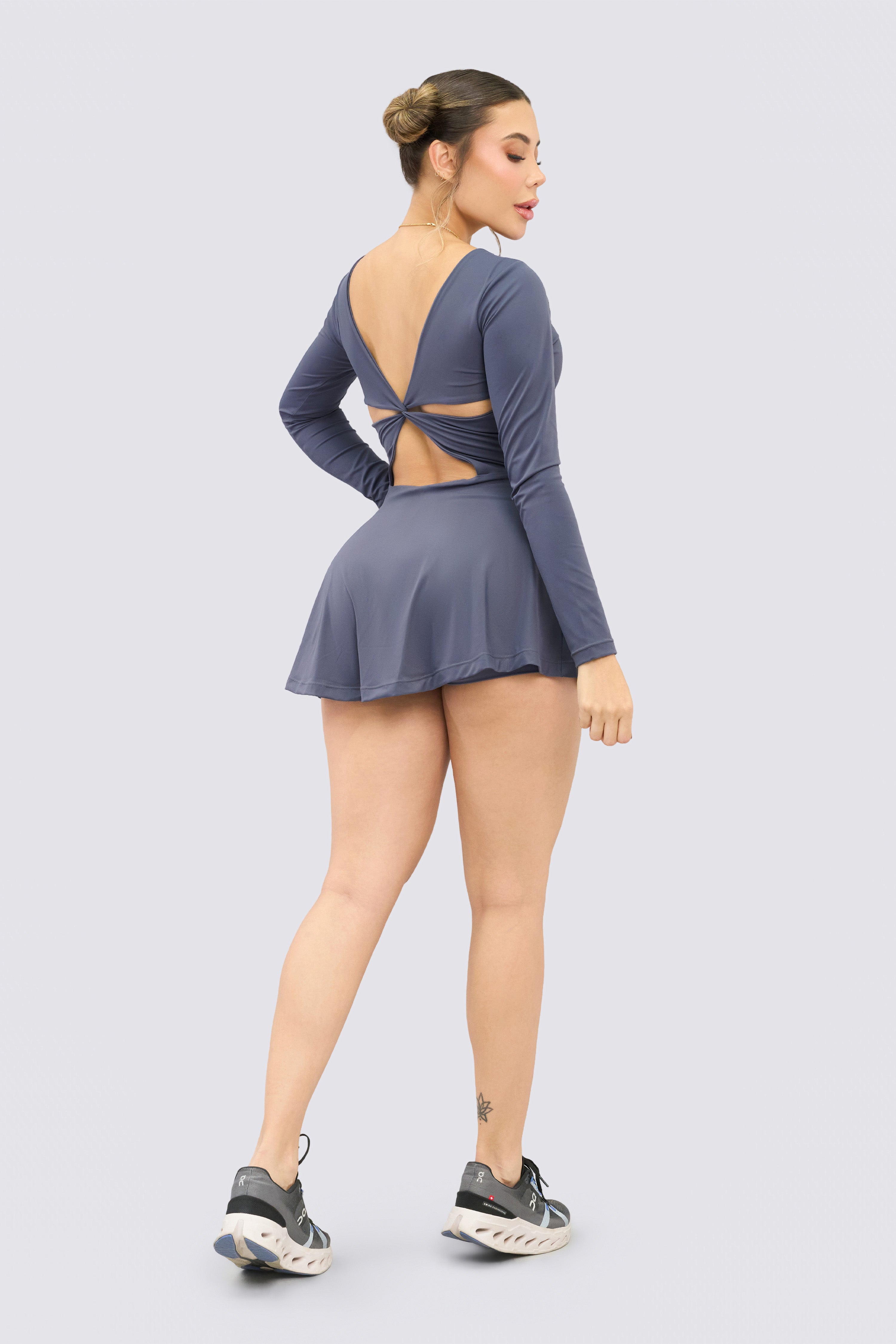 CGW Gray Long Sleeve Sports Dress – Stylish Performance & Comfort