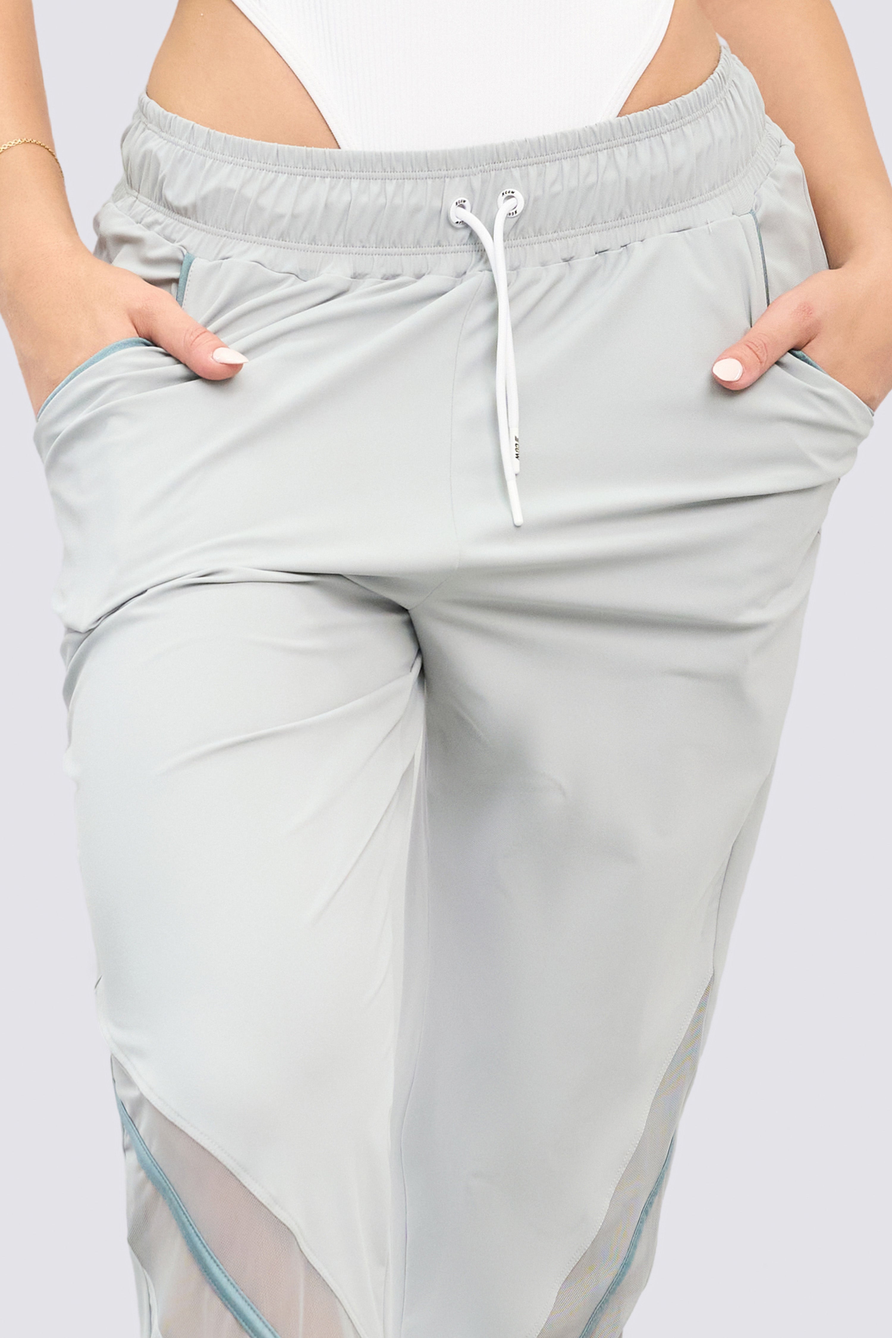 CGW Gray Sports Jogger with Mesh Panels