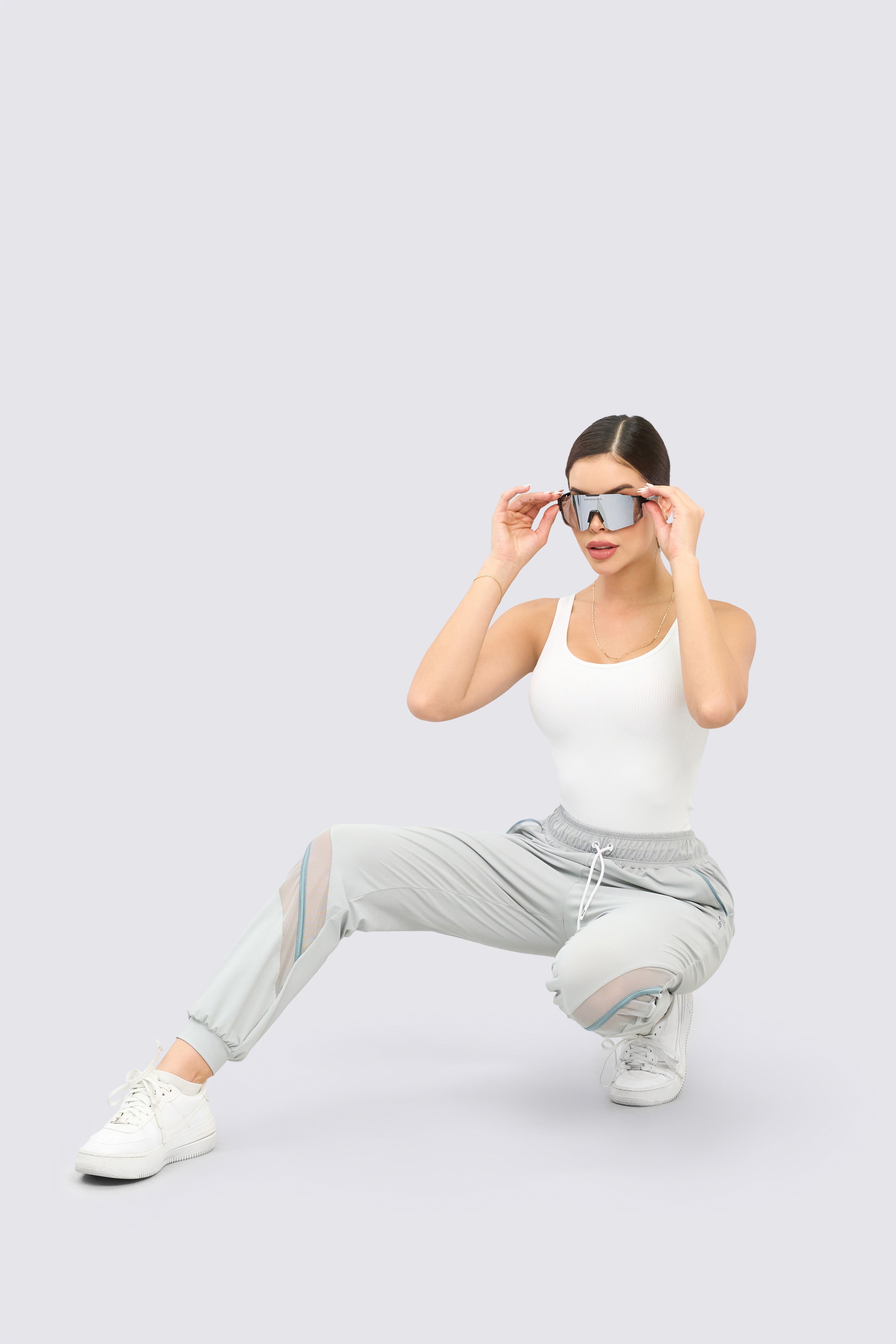 CGW Gray Sports Jogger with Mesh Panels