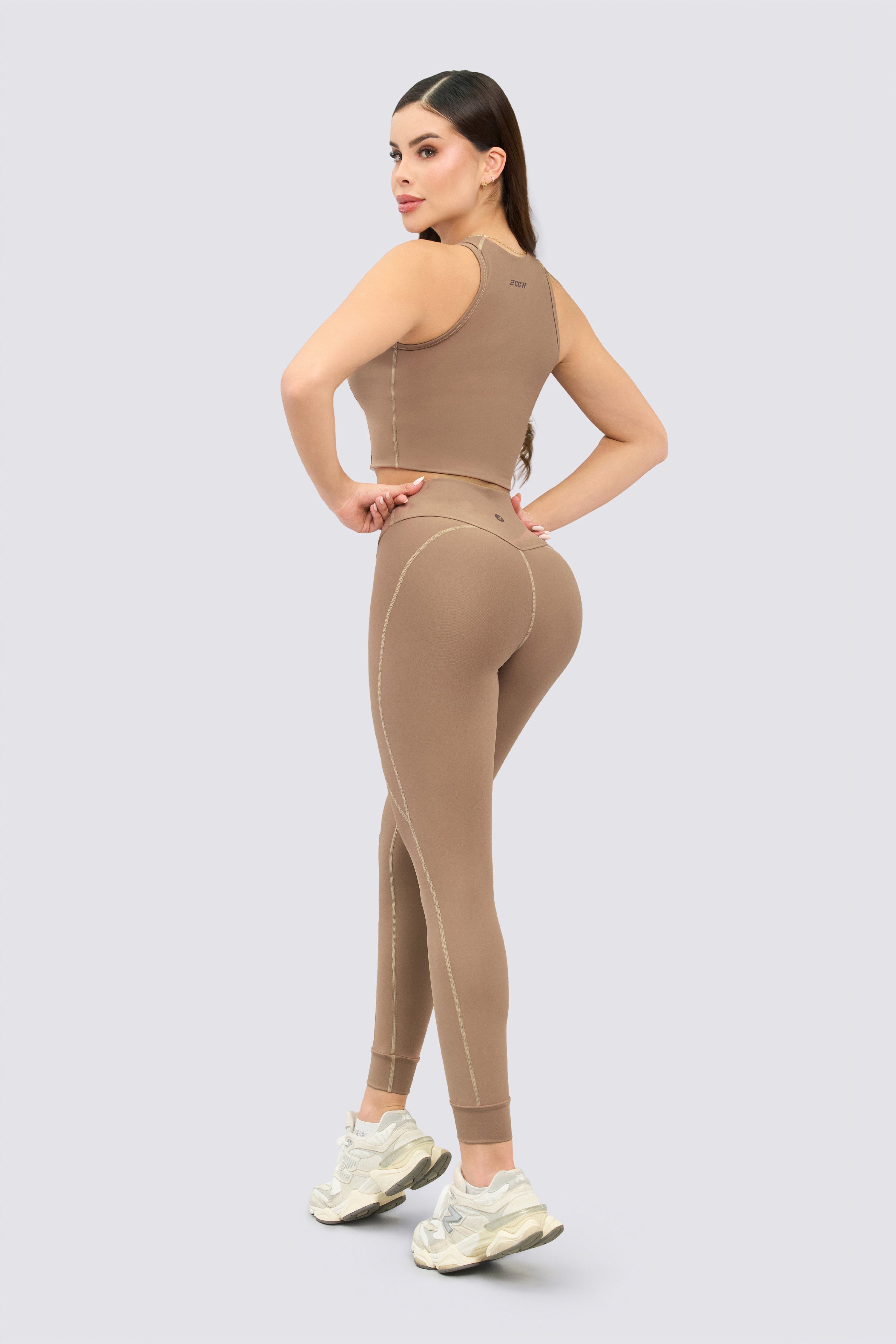 CGW High-Waisted Sports Leggings in Mocha