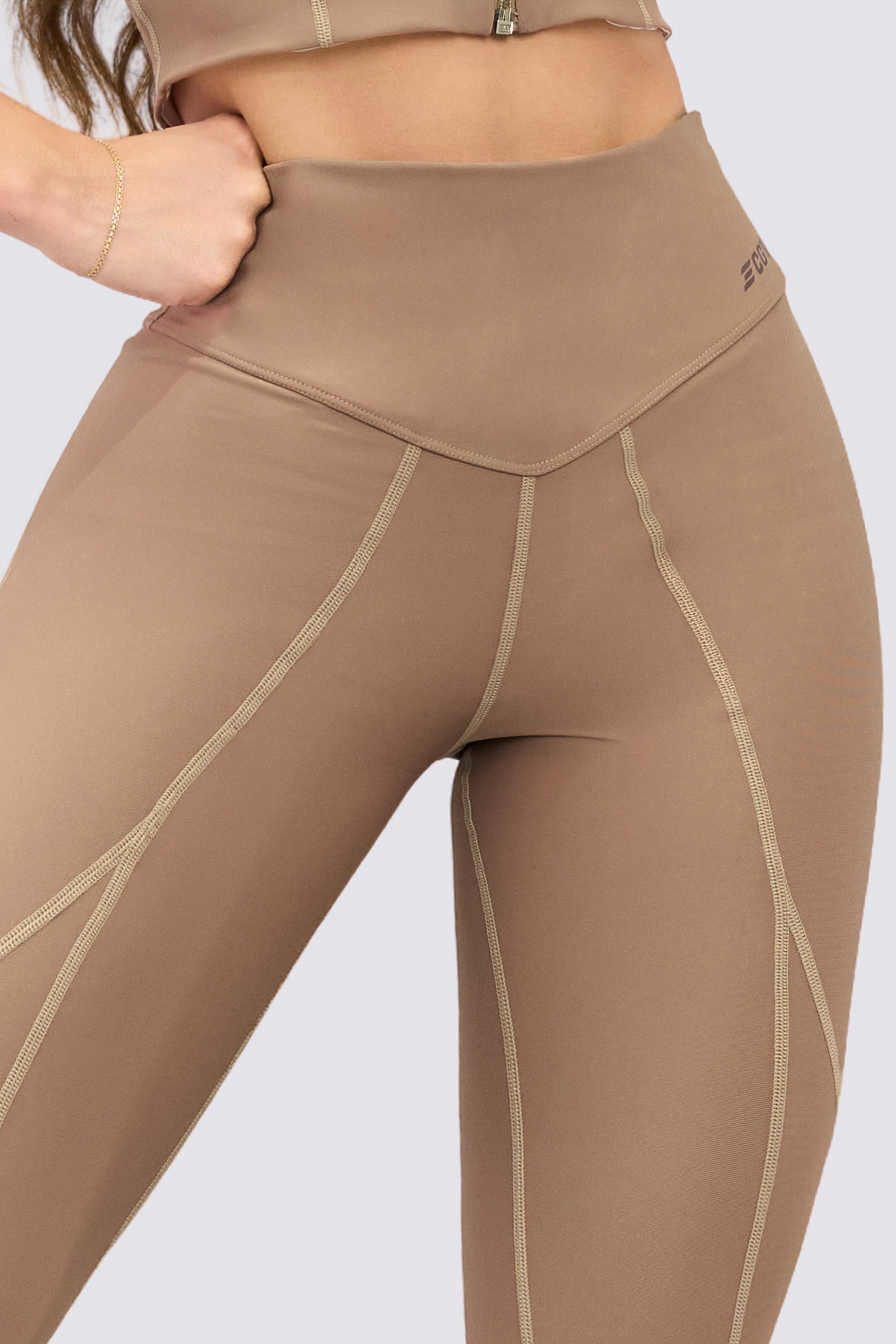 CGW High-Waisted Sports Leggings in Mocha