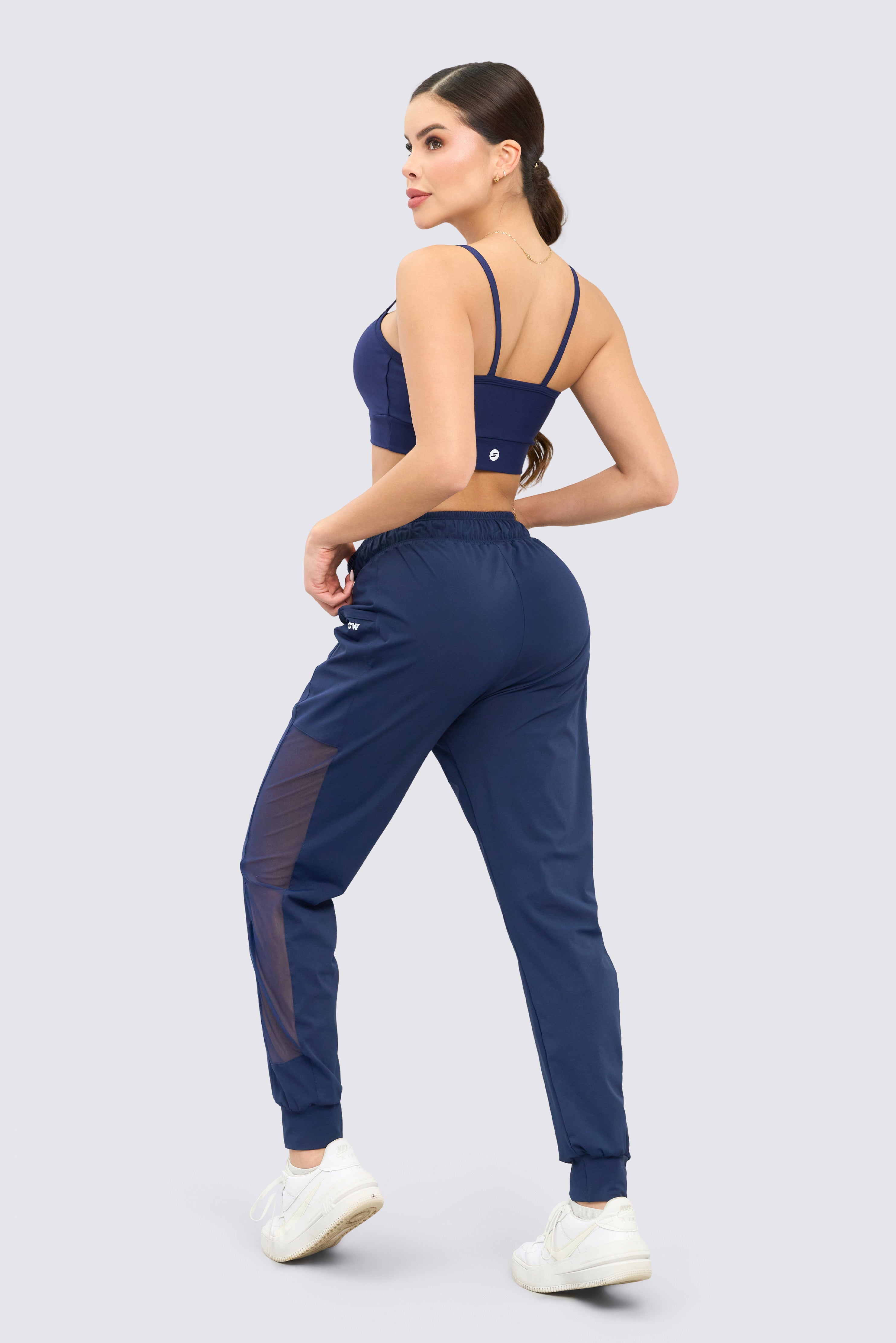 CGW Navy Blue Sports Jogger Pants