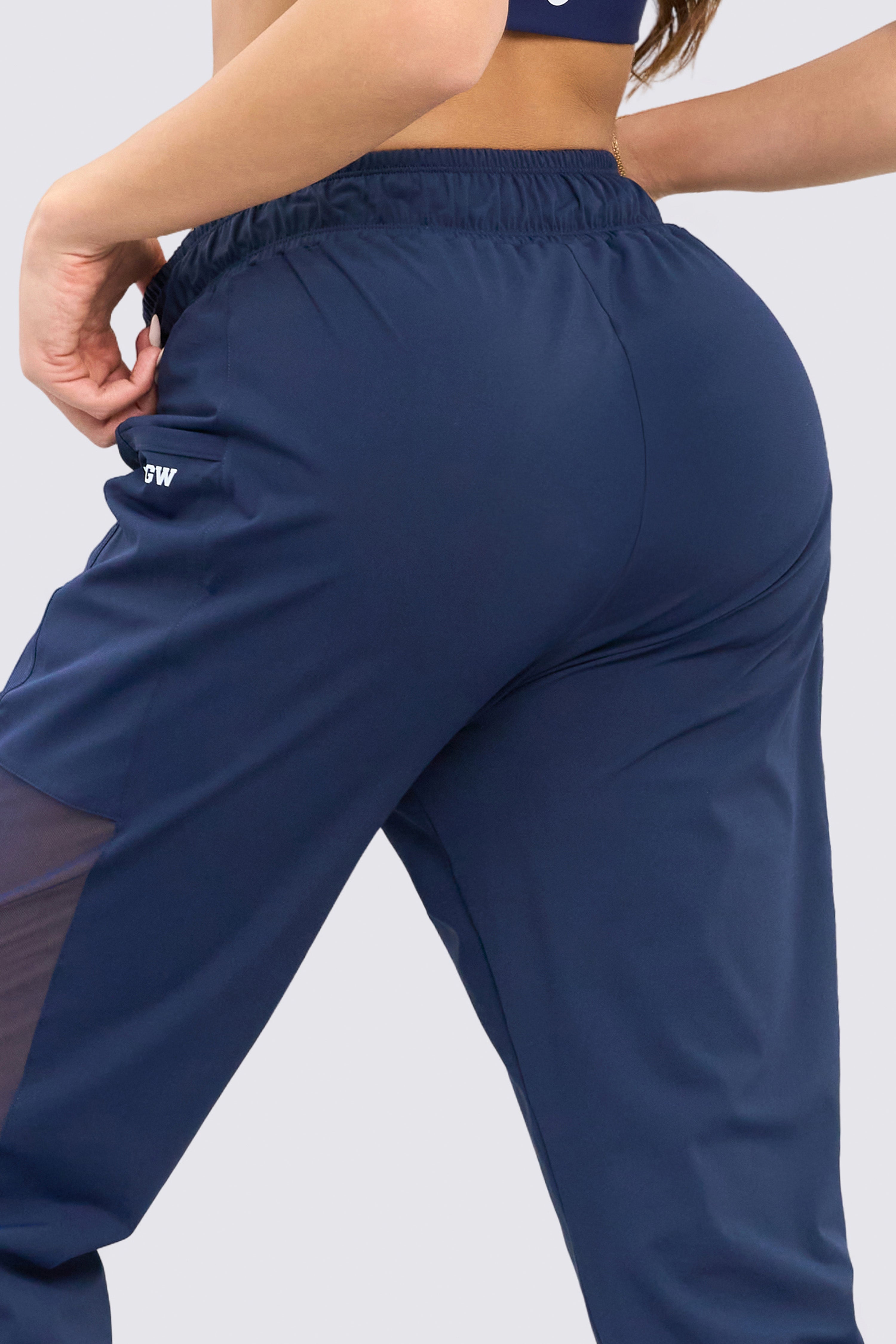 CGW Navy Blue Sports Jogger Pants