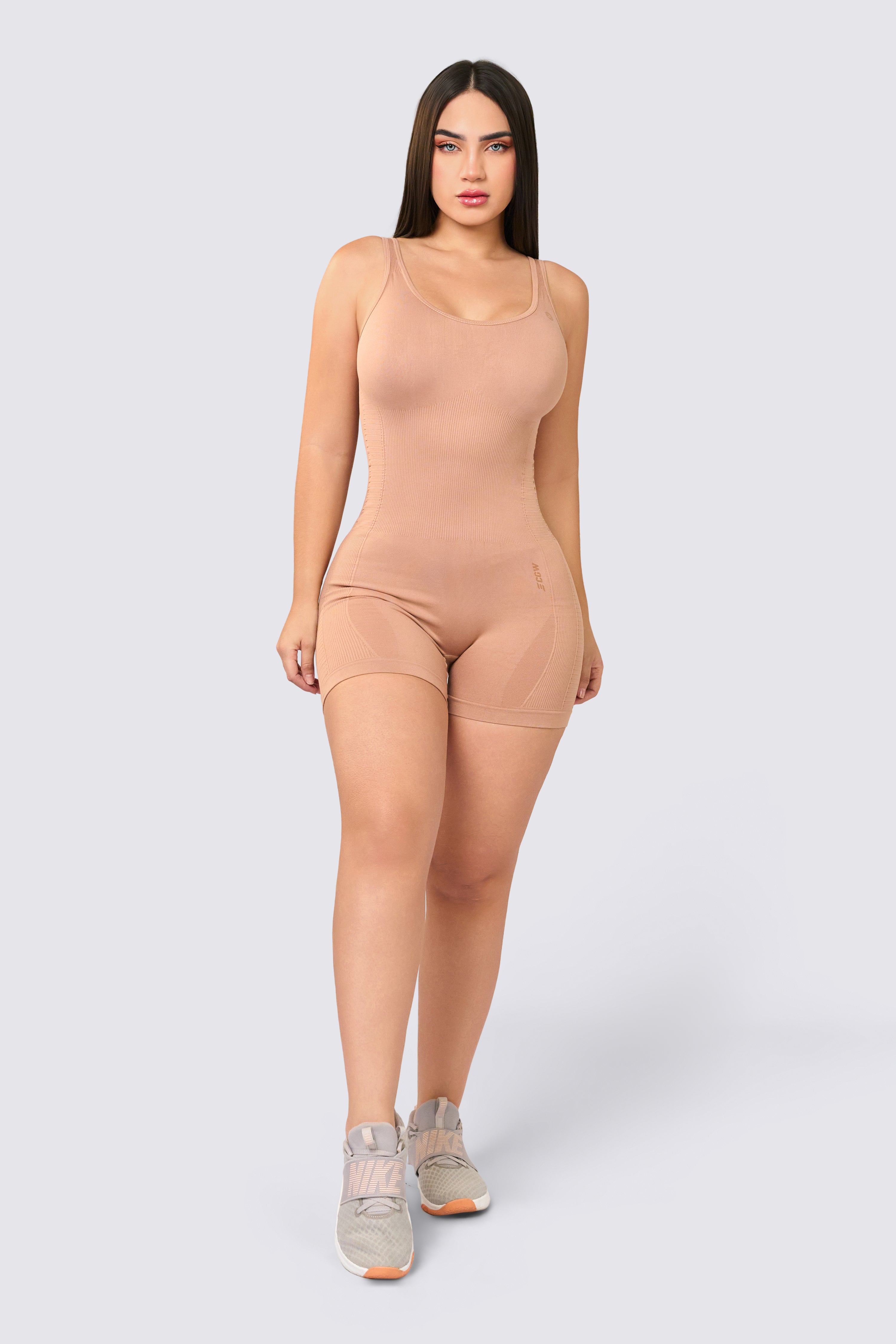 CGW Nude Seamless Jumpsuit – Soft & Sculpting Design