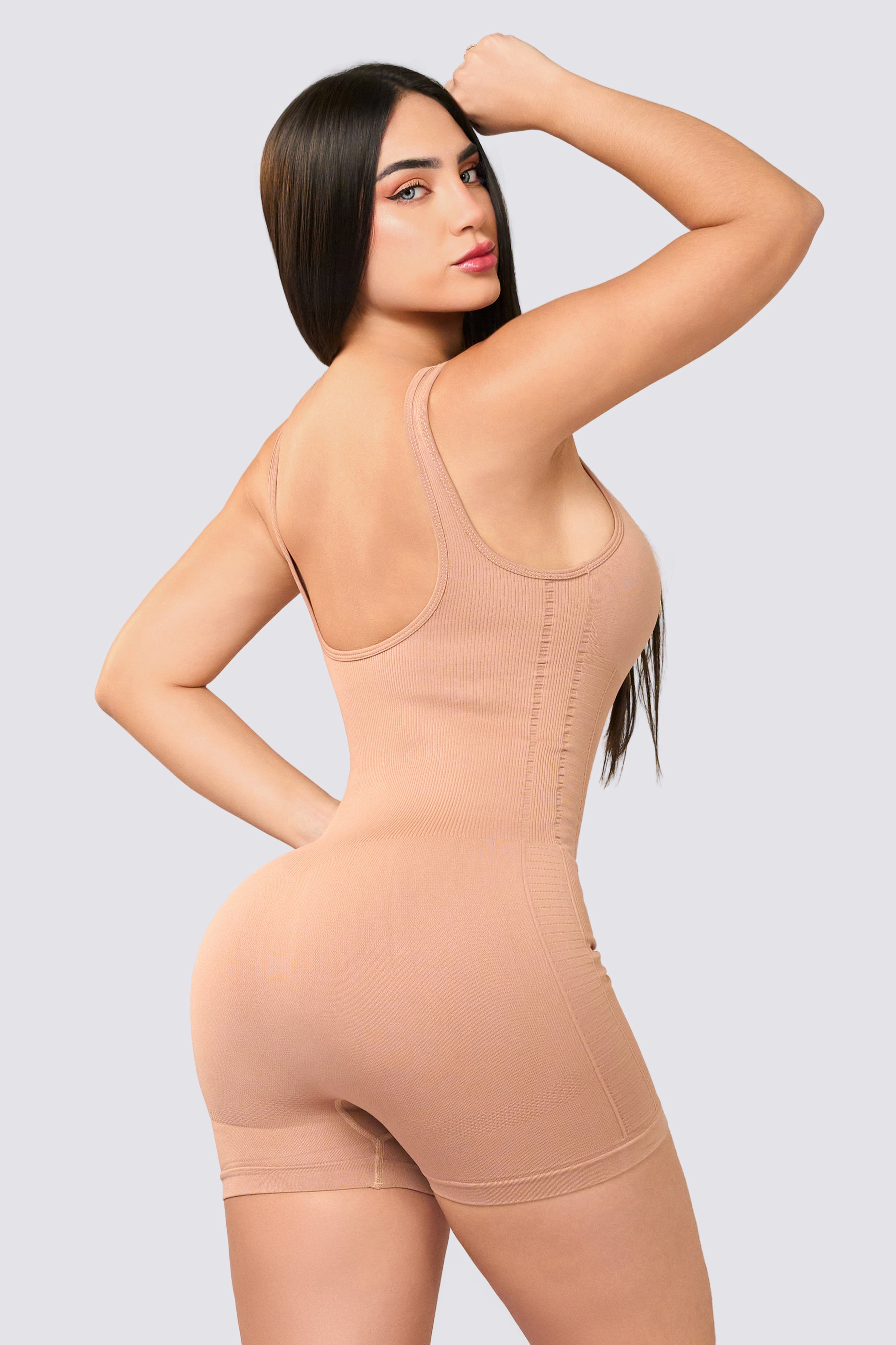 CGW Nude Seamless Jumpsuit – Soft & Sculpting Design
