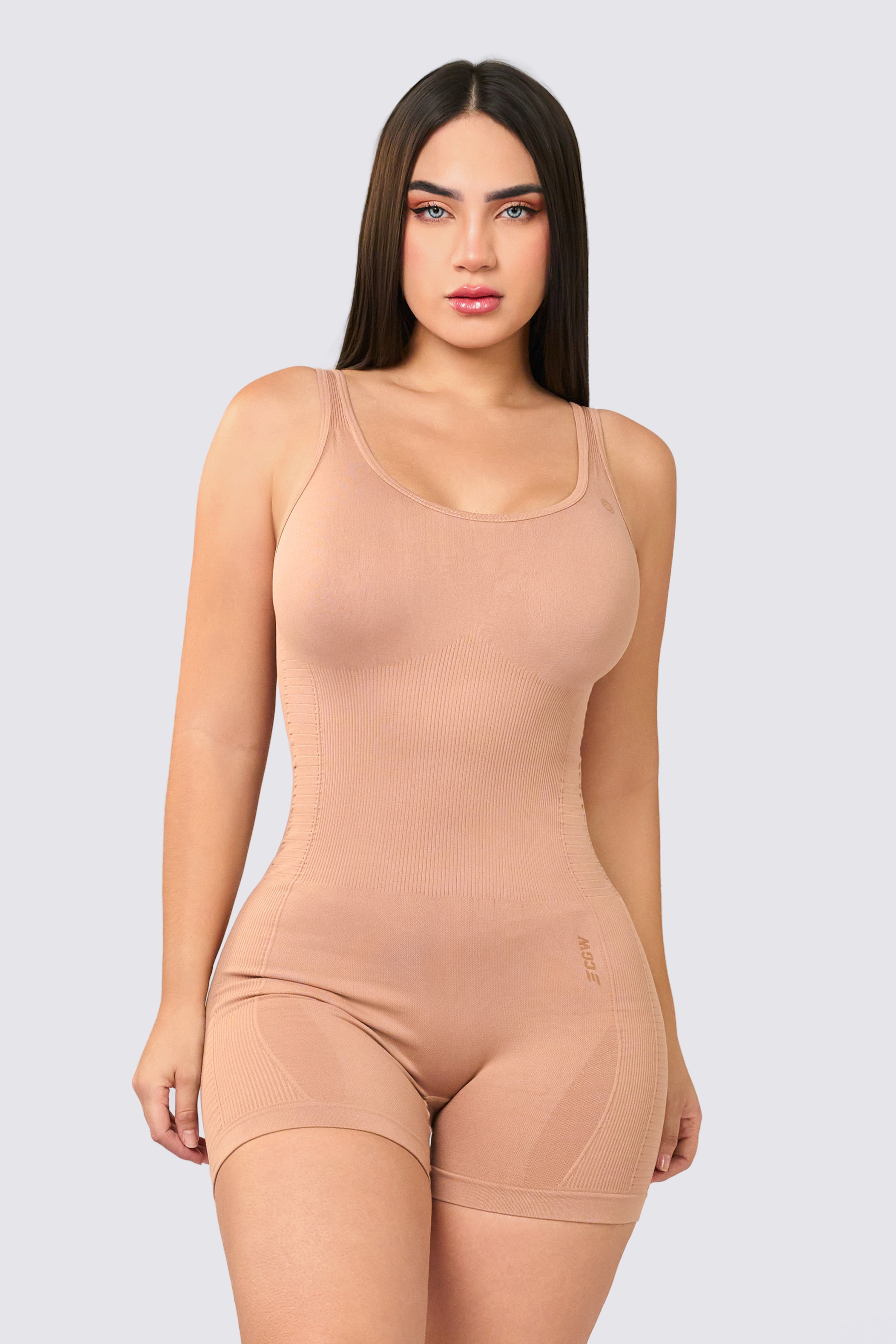 CGW Nude Seamless Jumpsuit – Soft & Sculpting Design