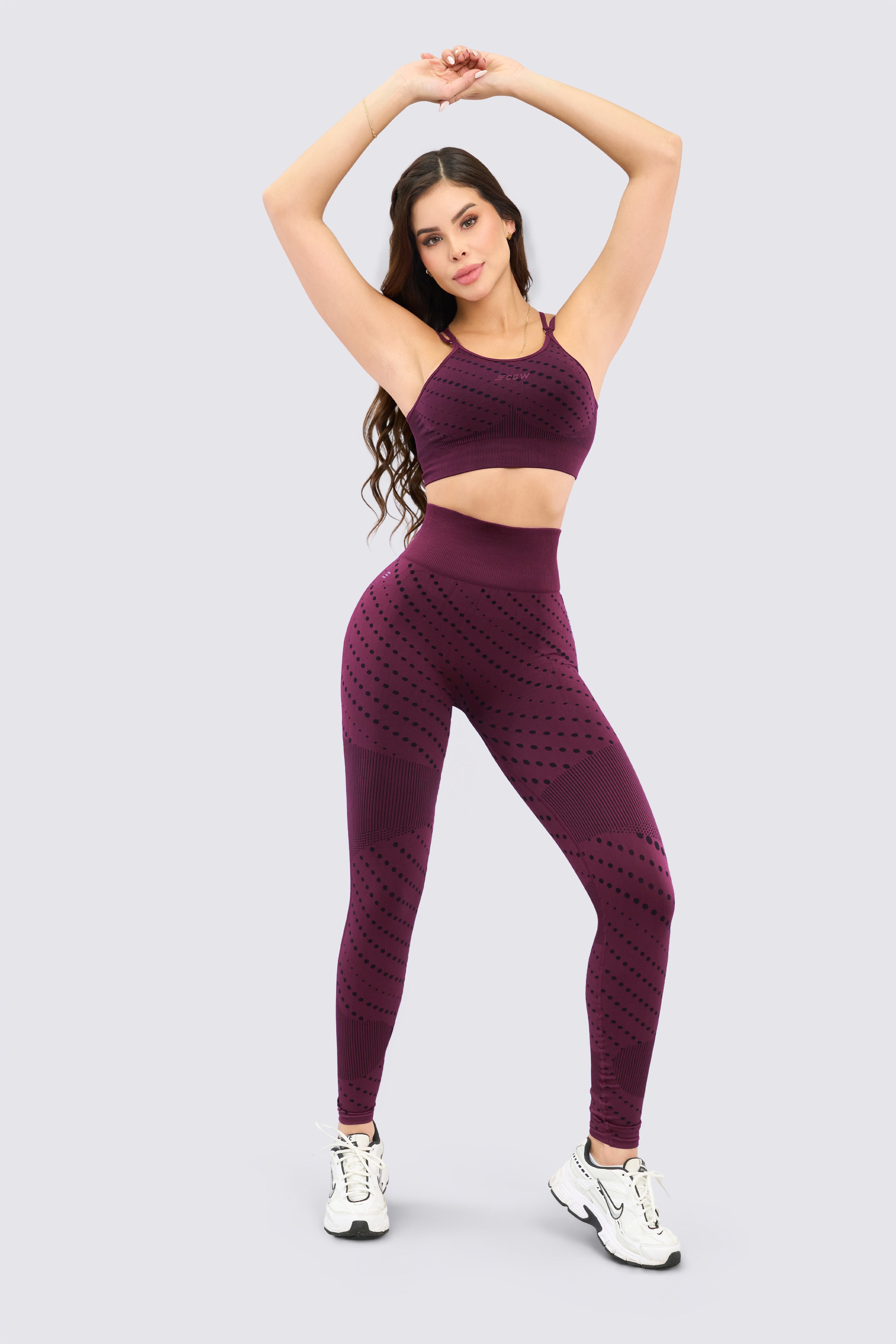 CGW Red Wine Seamless Push Up Leggings