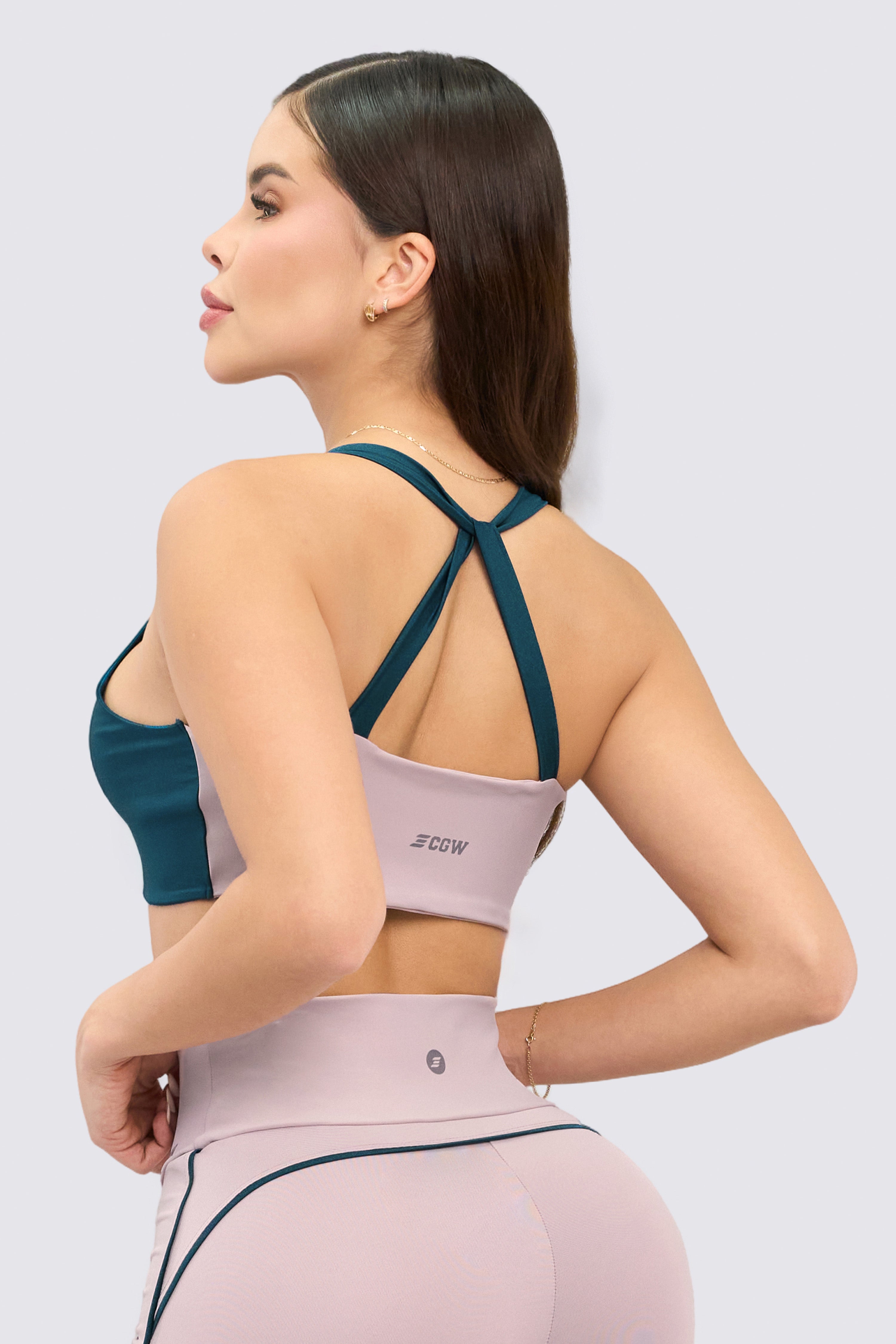 CGW Rosewood Twist Front Sports Bralette