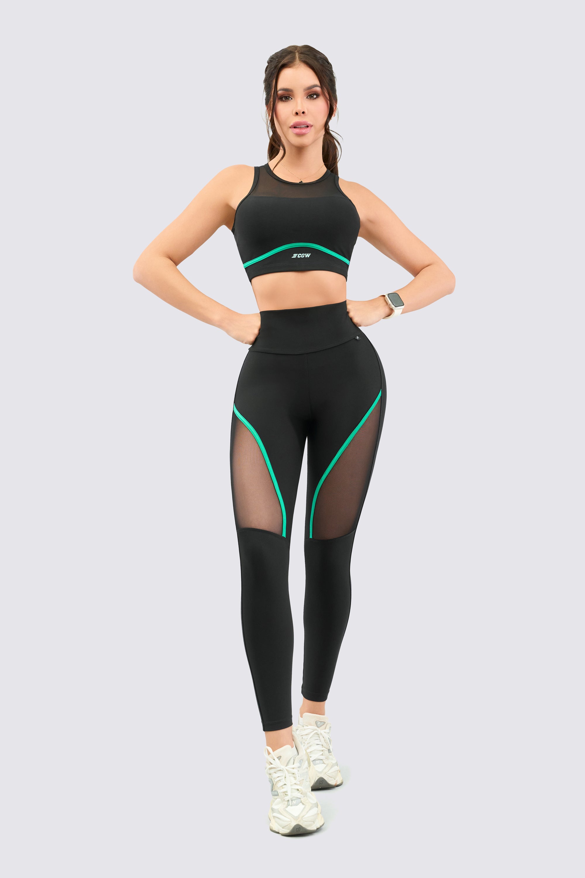 CGW Lifting Crop Top – Emerald Edition