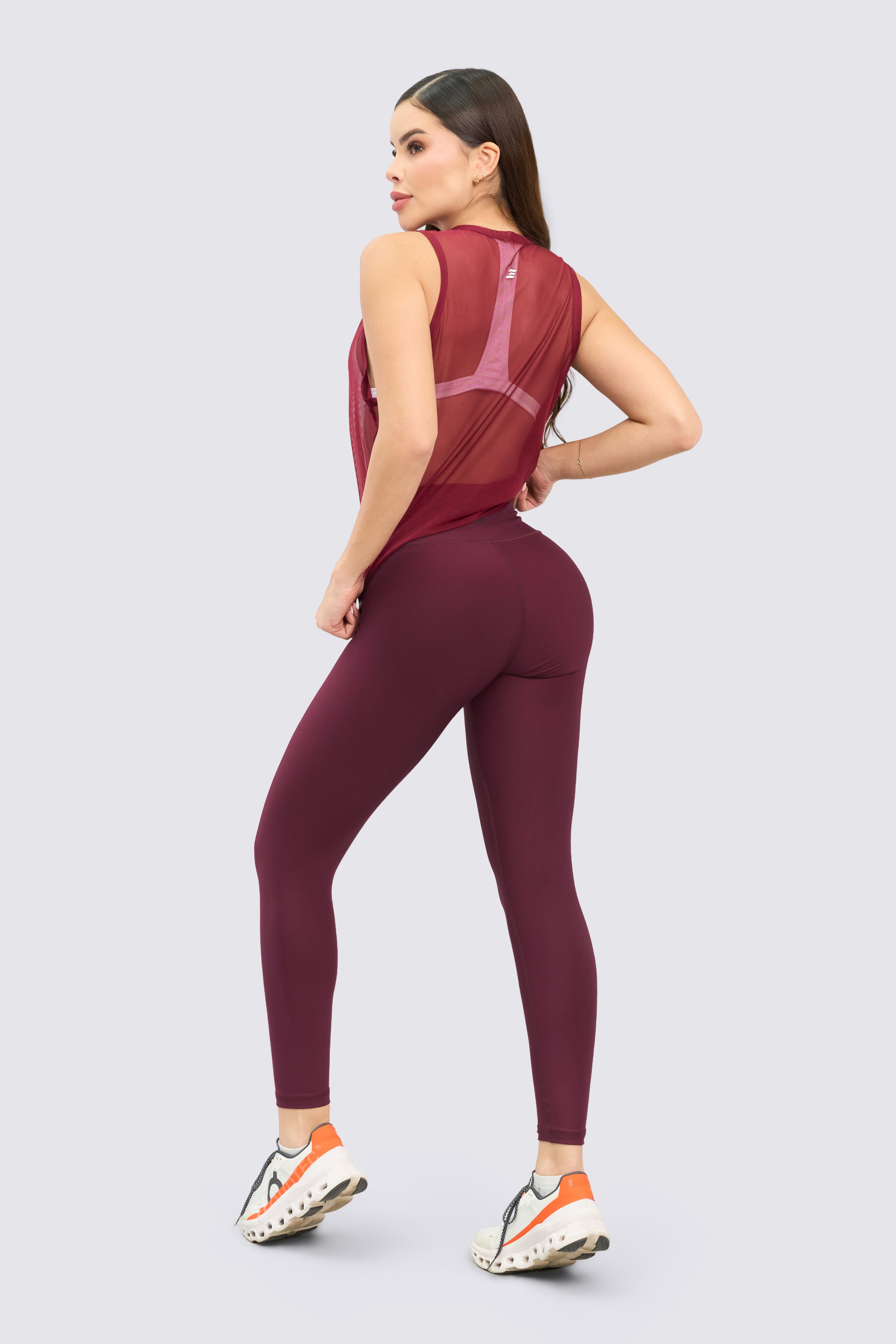 CGW Wine Mesh Sports Top – Breathable Style