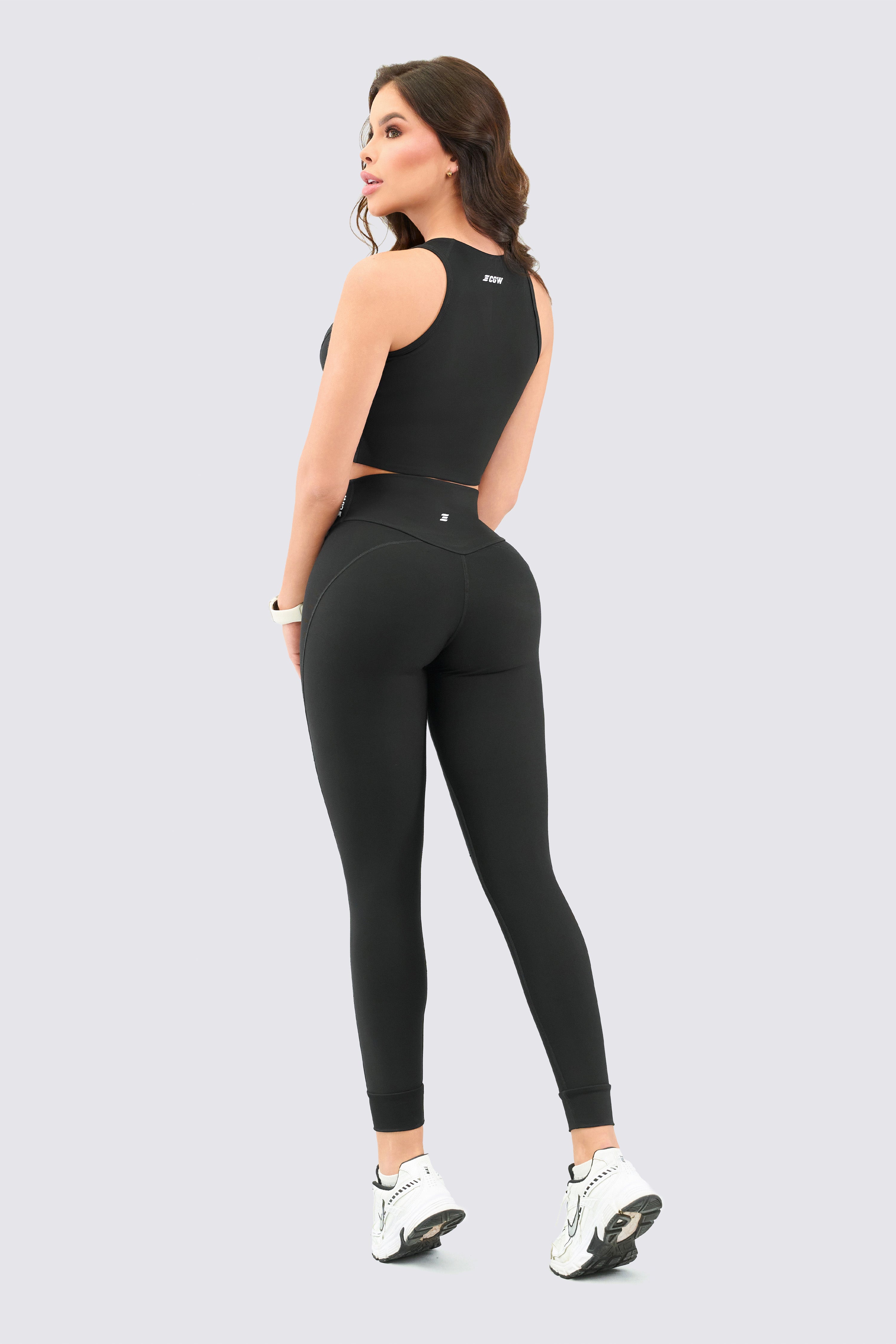 CGW Black Sculpting Leggings – High-Waisted Contour Fit