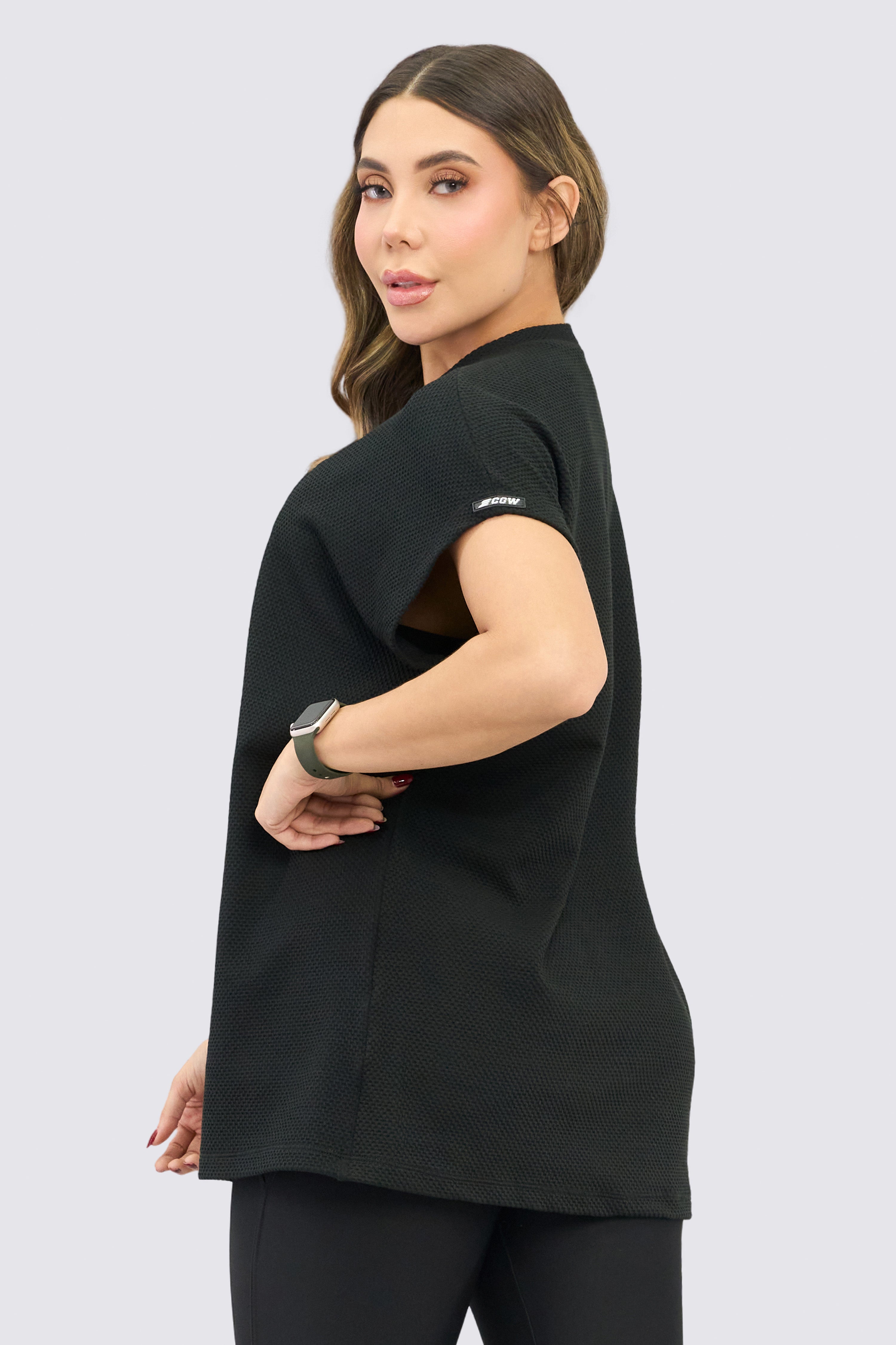 CGW Black Oversized Sports Tee