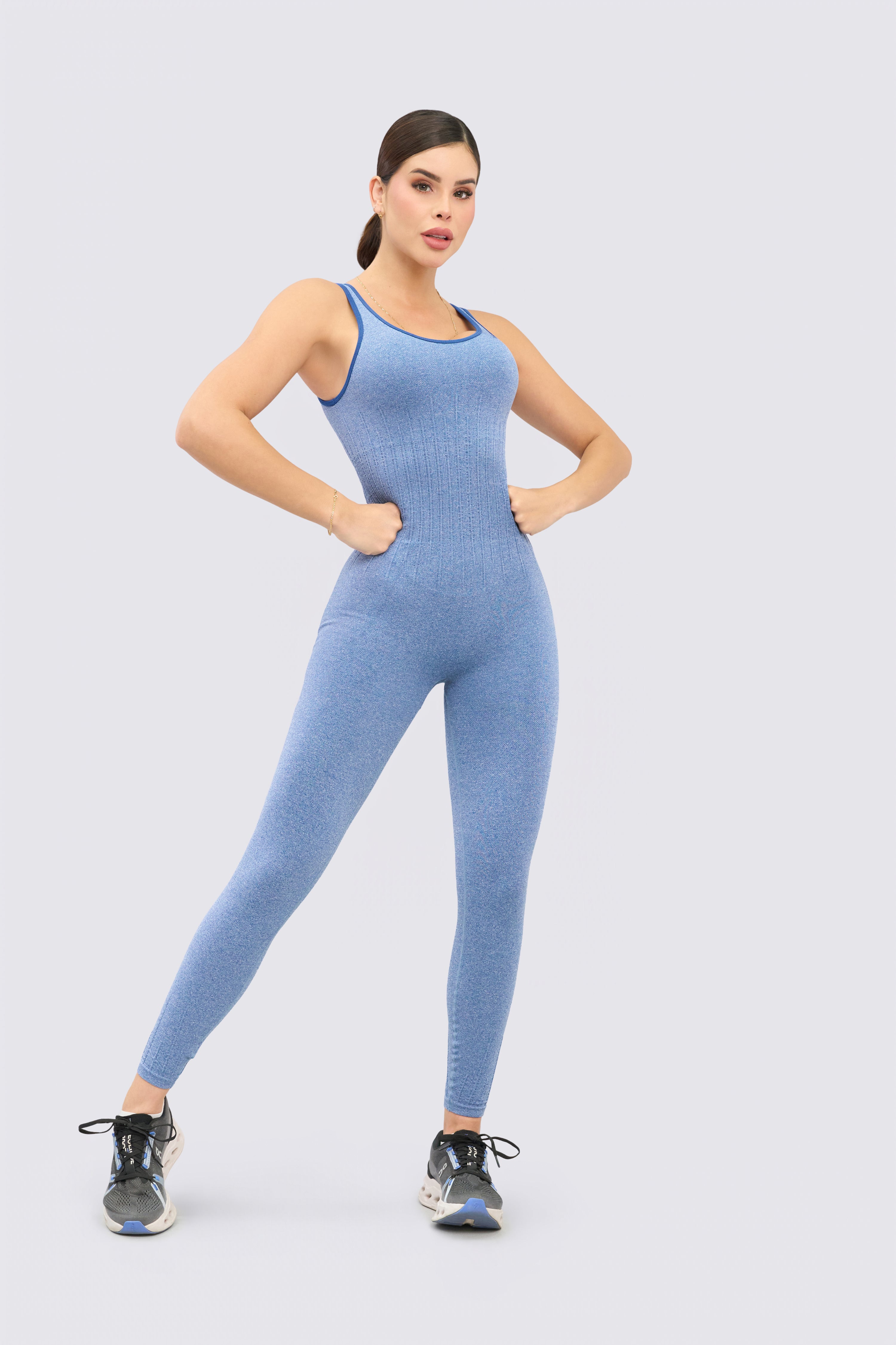 CGW Royal Blue Seamless Sports Jumpsuit – Sleek Fit & Support