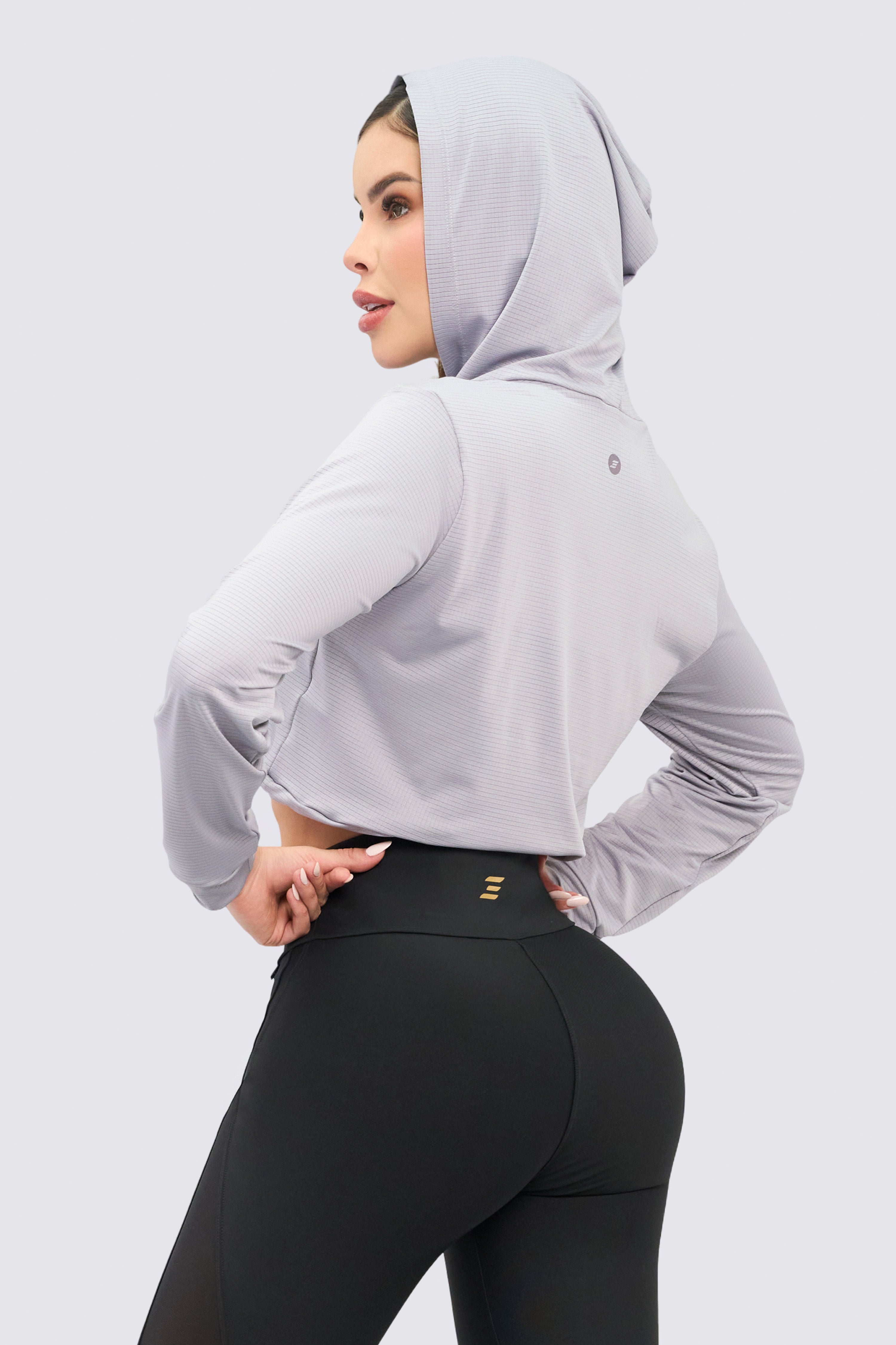 CGW Gray Lightweight Sports Hoodie – Breathable & Cropped Design