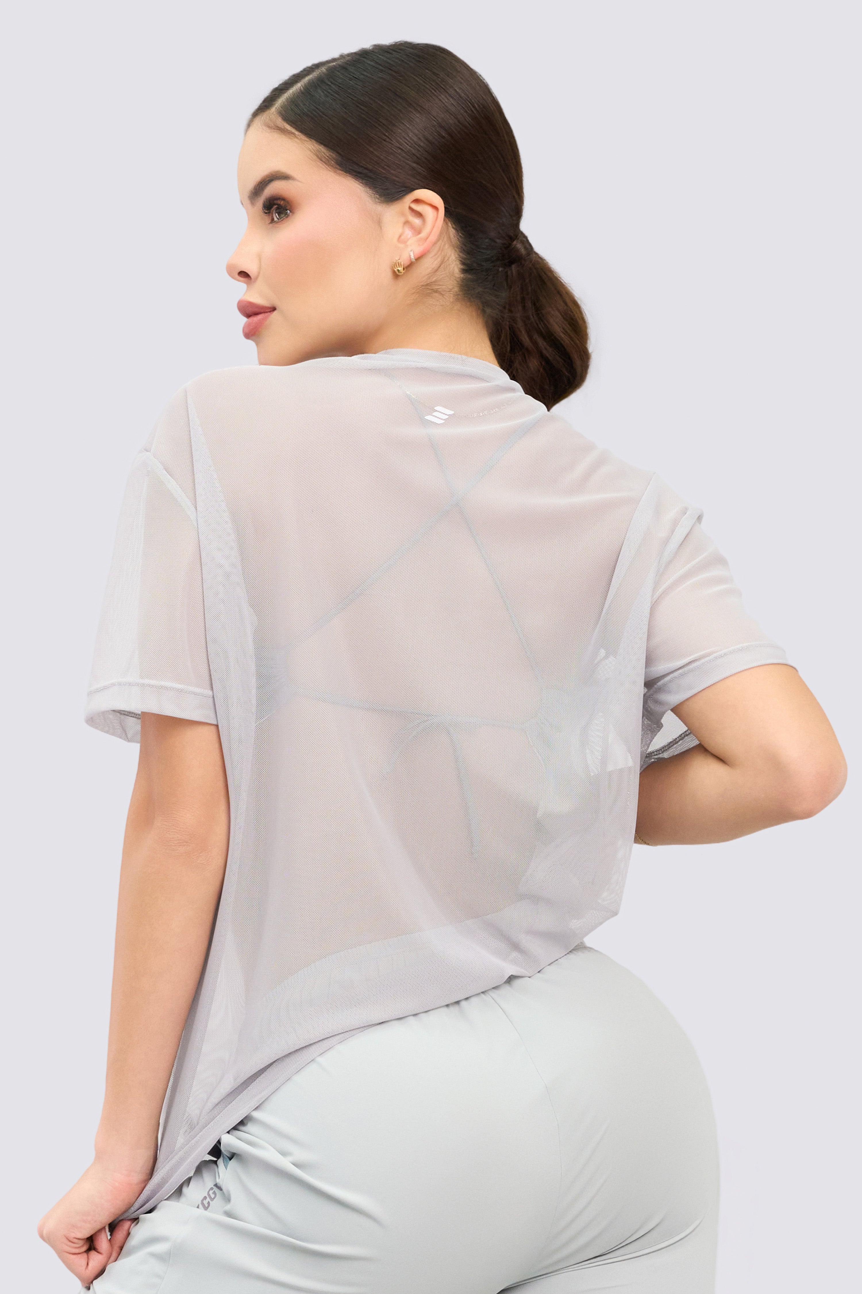 CGW Gray Sports Mesh T-Shirt – Lightweight & Breathable