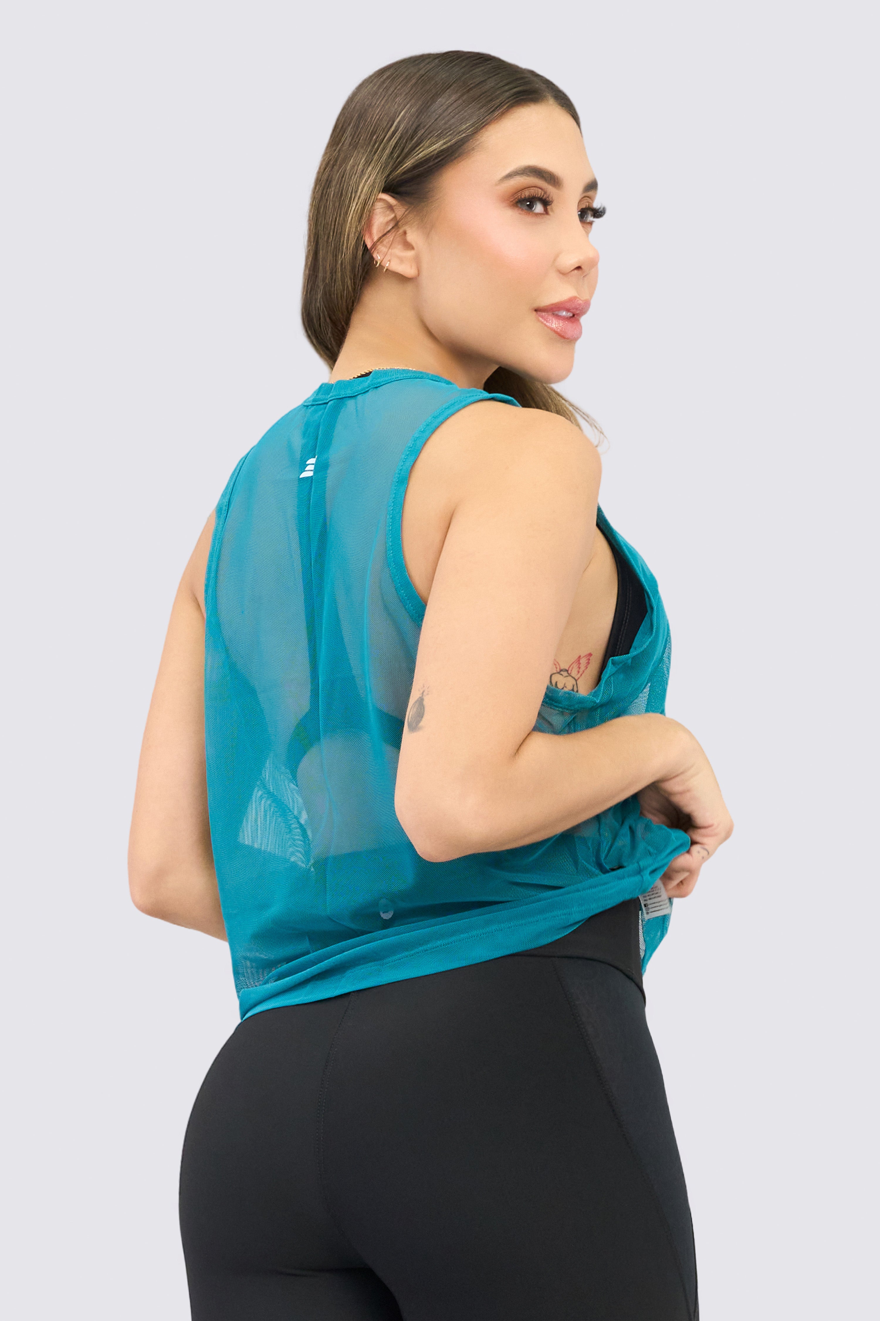 CGW Teal Mesh Tank – Breezy & Stylish