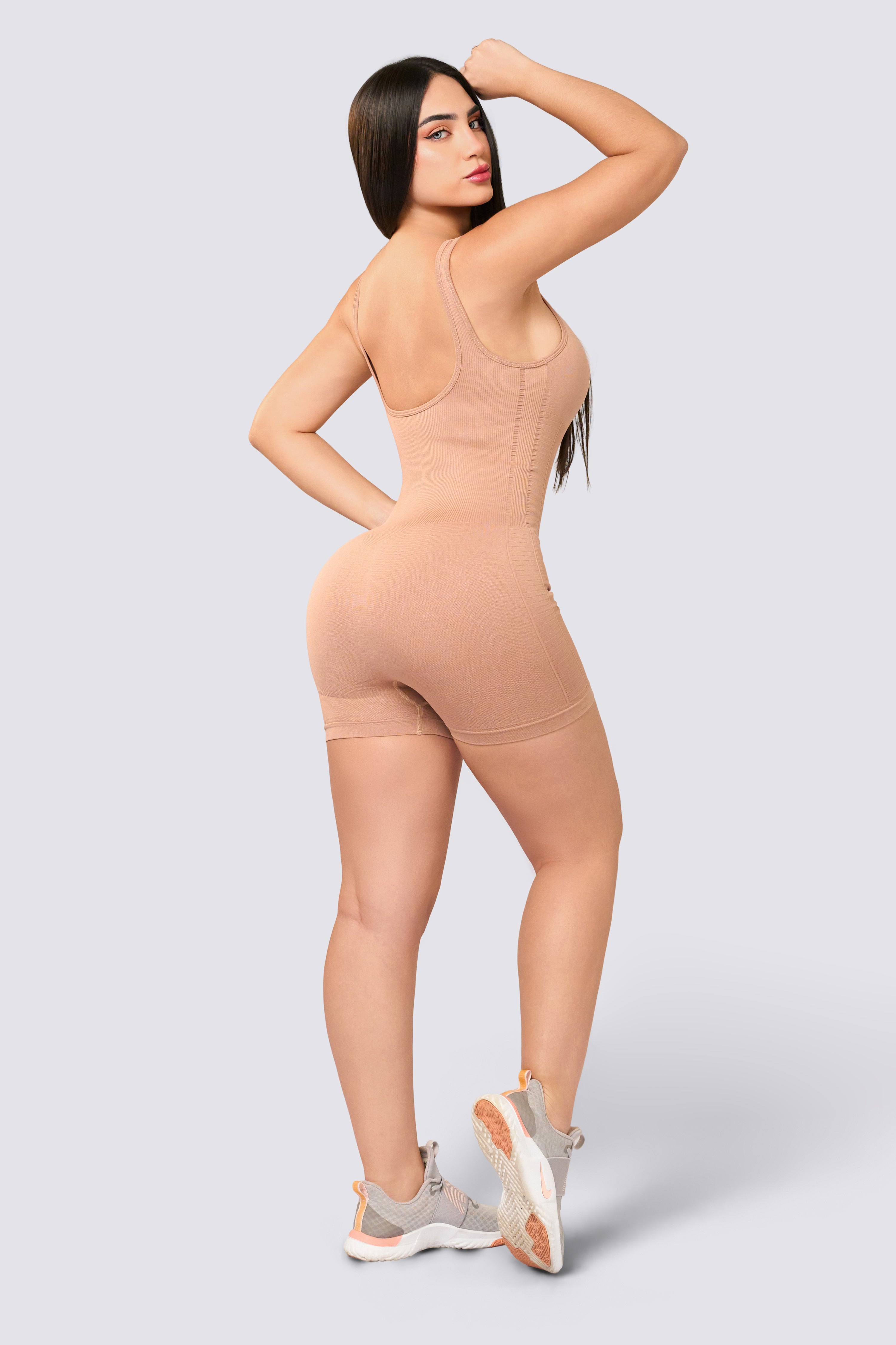 CGW Nude Seamless Jumpsuit – Soft & Sculpting Design