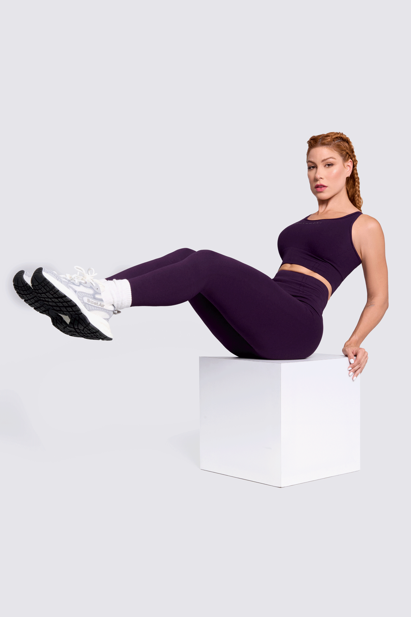 CGW Purple Seamless High-Waist Leggings