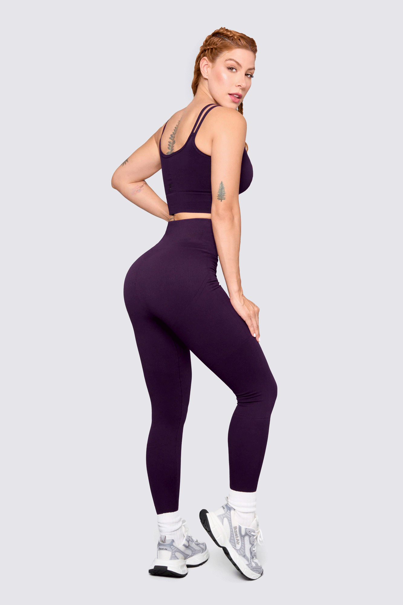 CGW Purple Seamless High-Waist Leggings