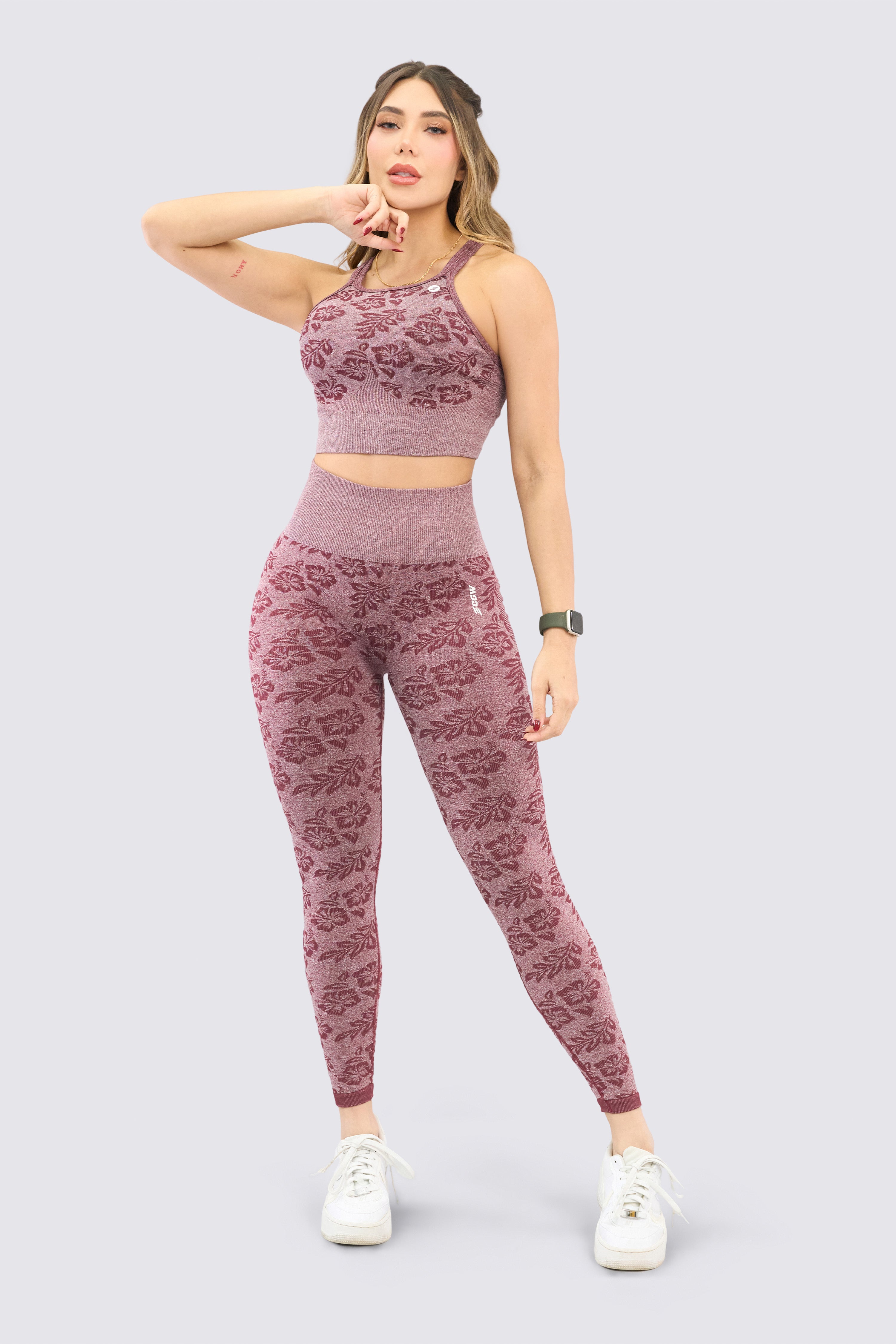 CGW Floral Seamless Push Up Leggings