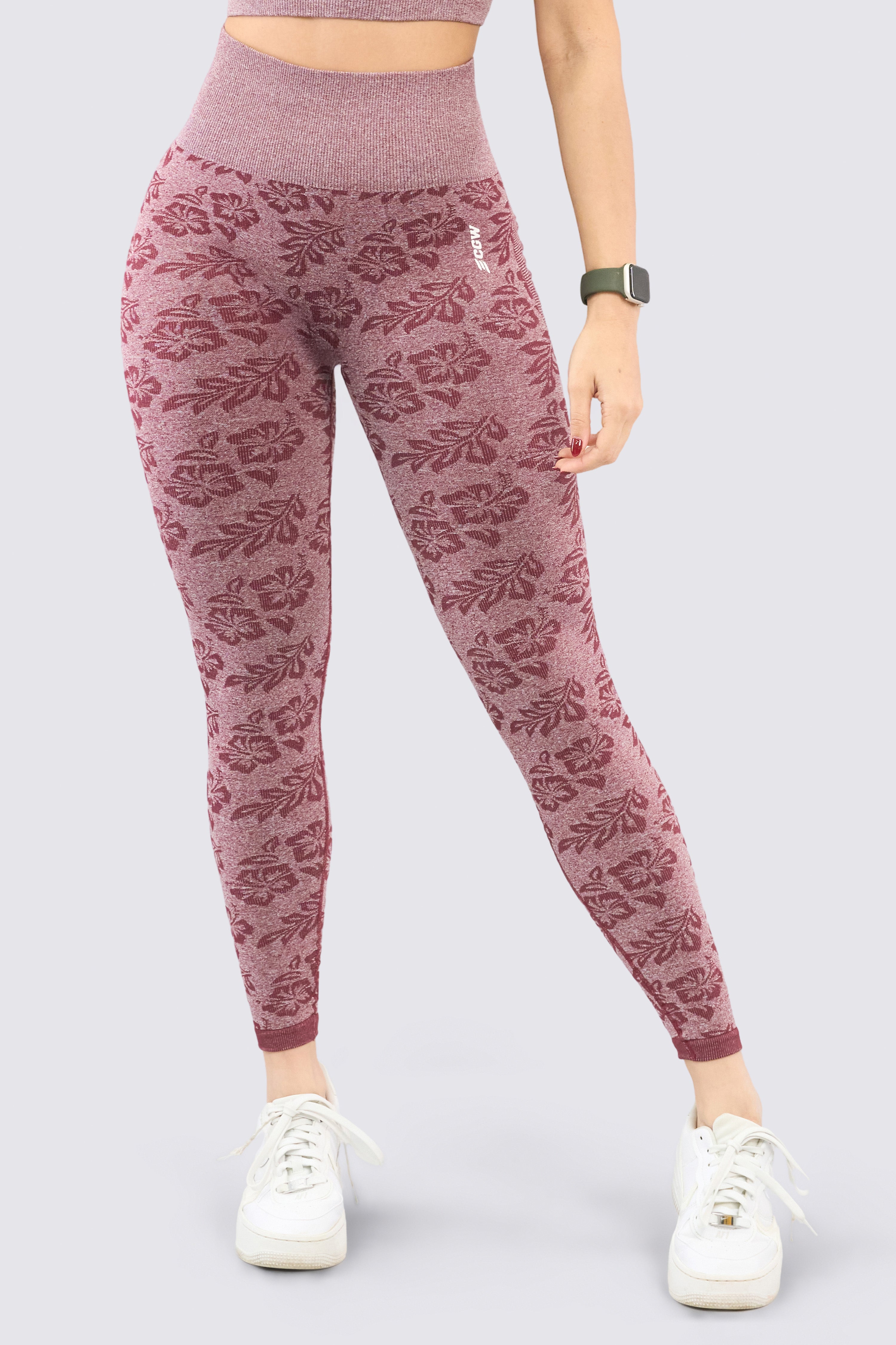 CGW Floral Seamless Push Up Leggings