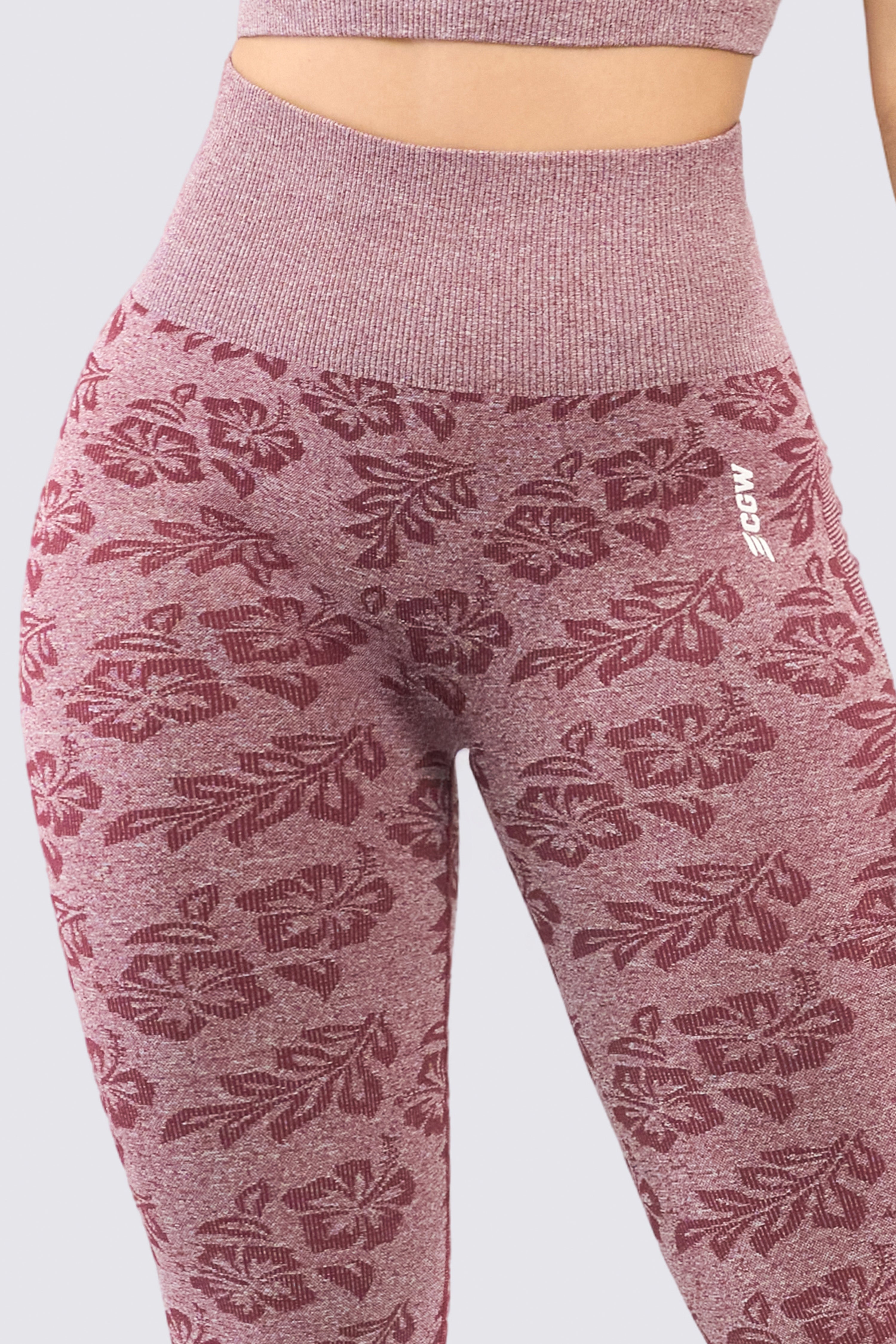 CGW Floral Seamless Push Up Leggings