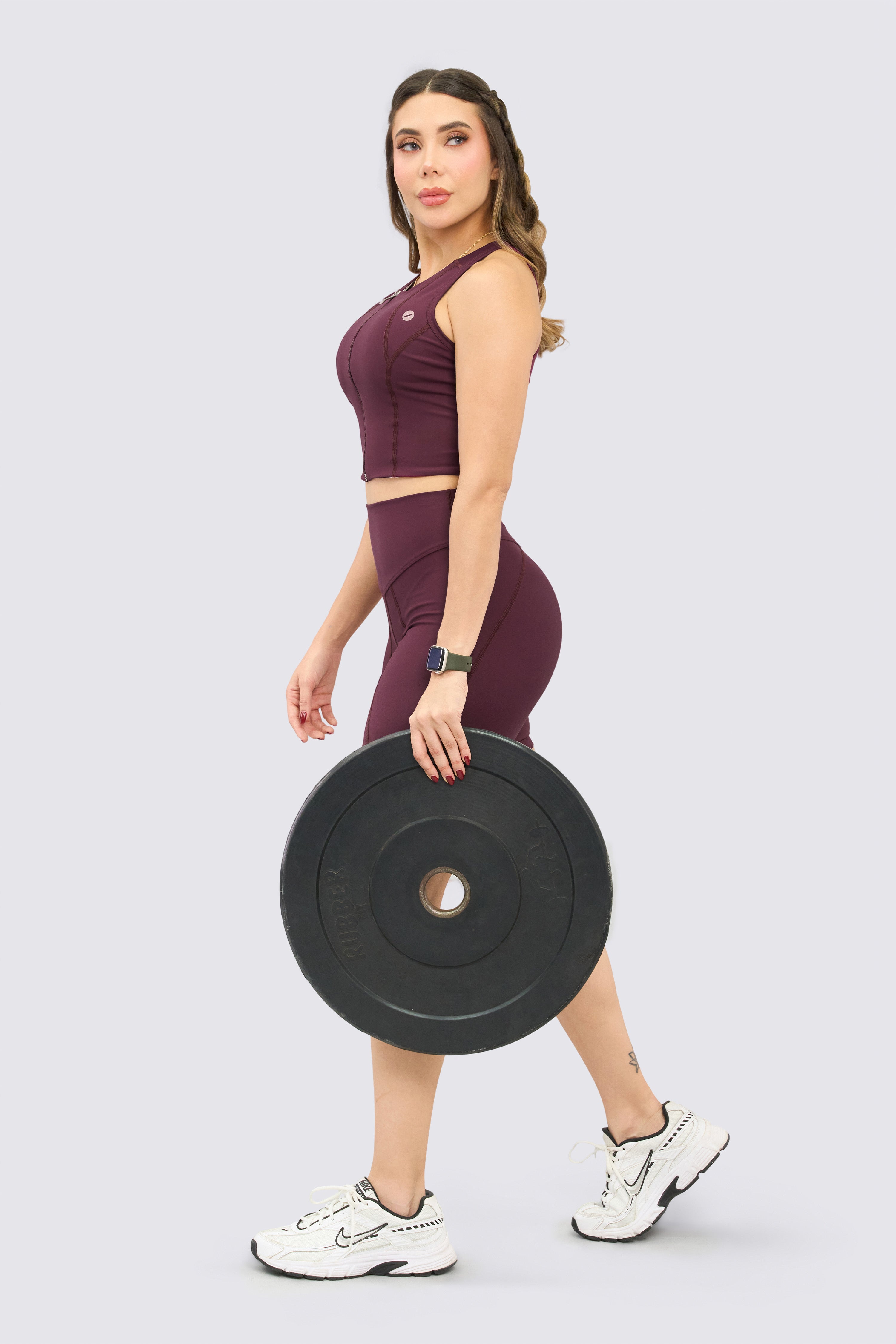 CGW Red Wine Biker Shorts – Sculpt & Support