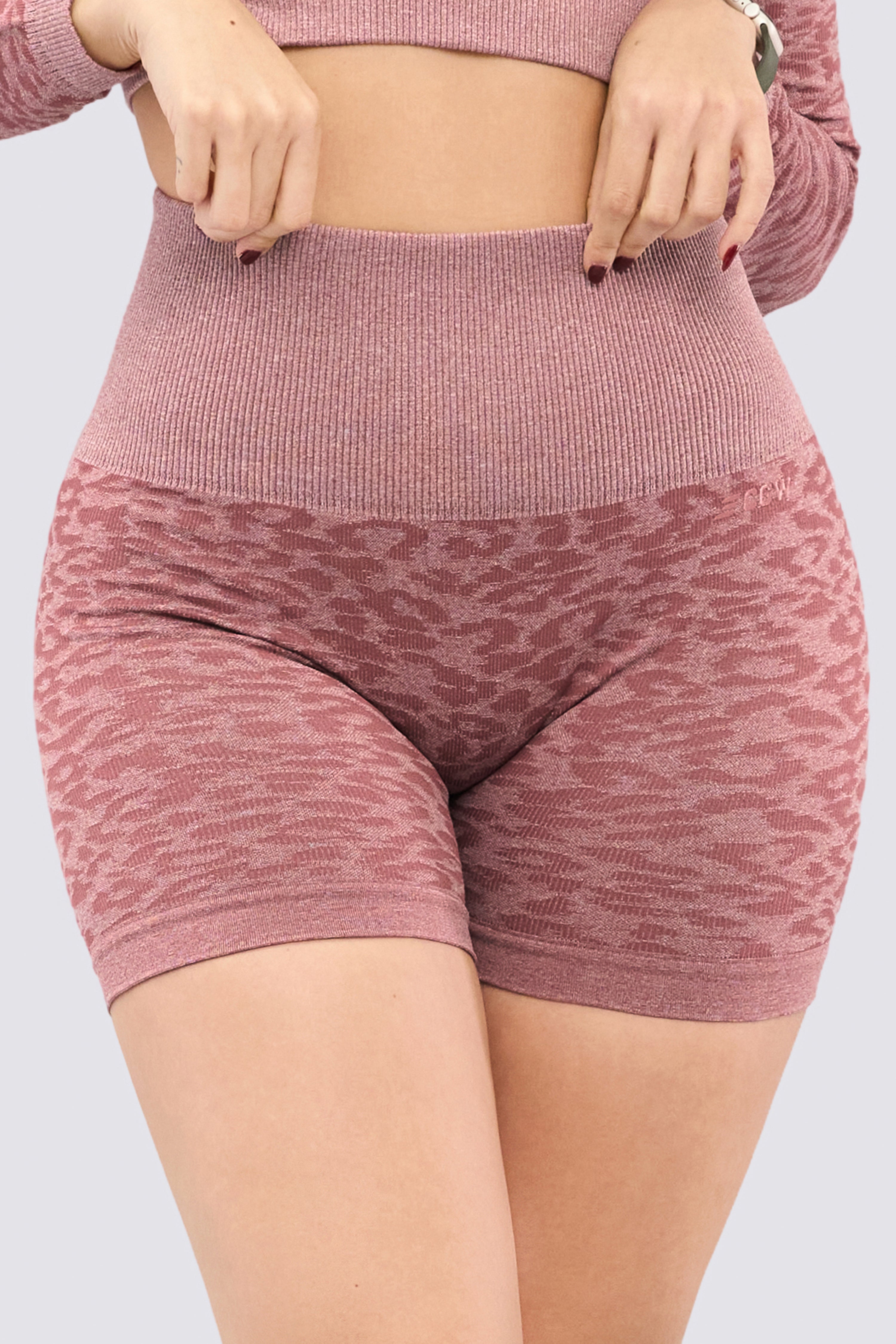 CGW Rosewood Animal Print Seamless Shorts