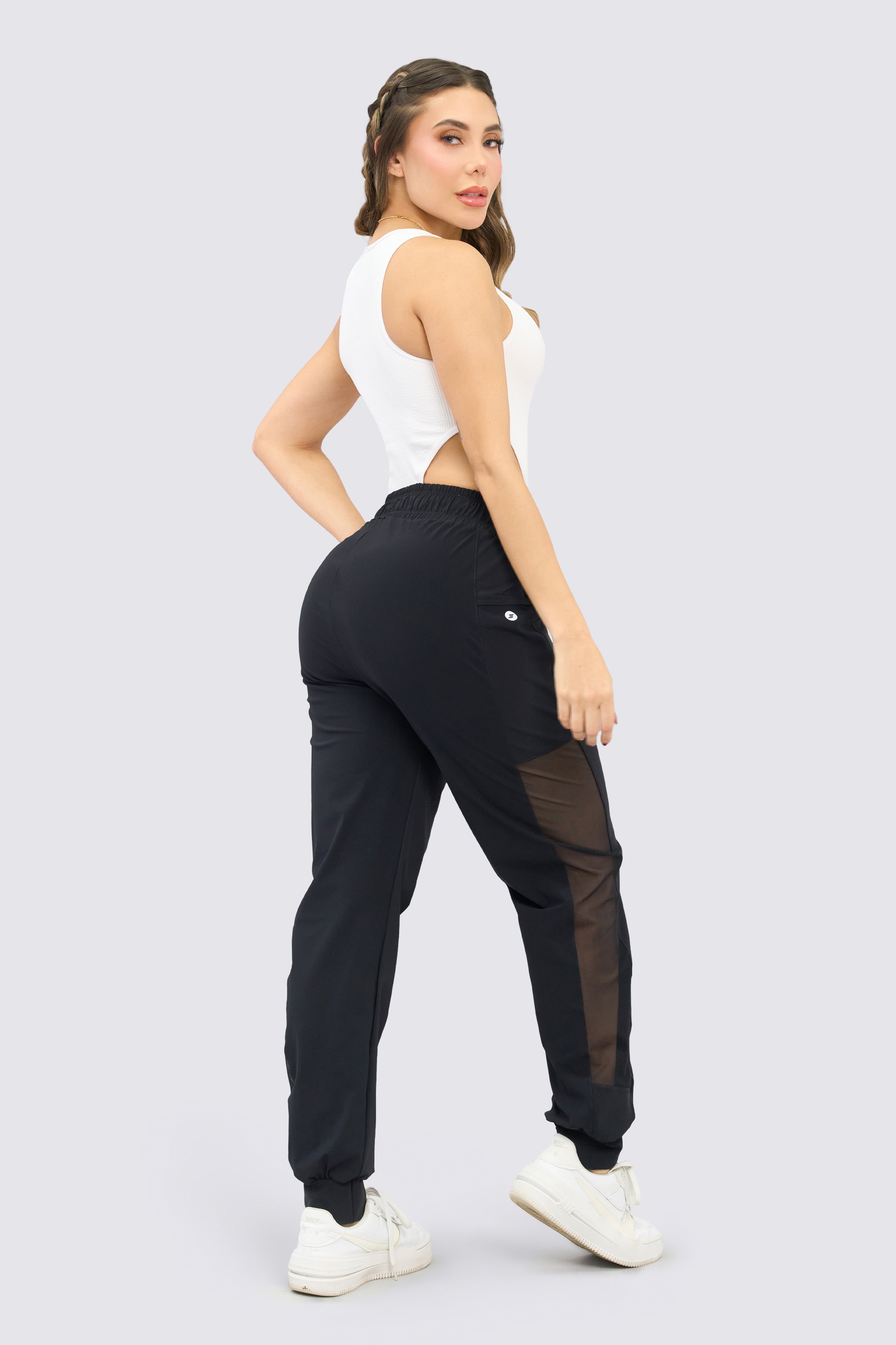 CGW White Ribbed Athletic Bodysuit